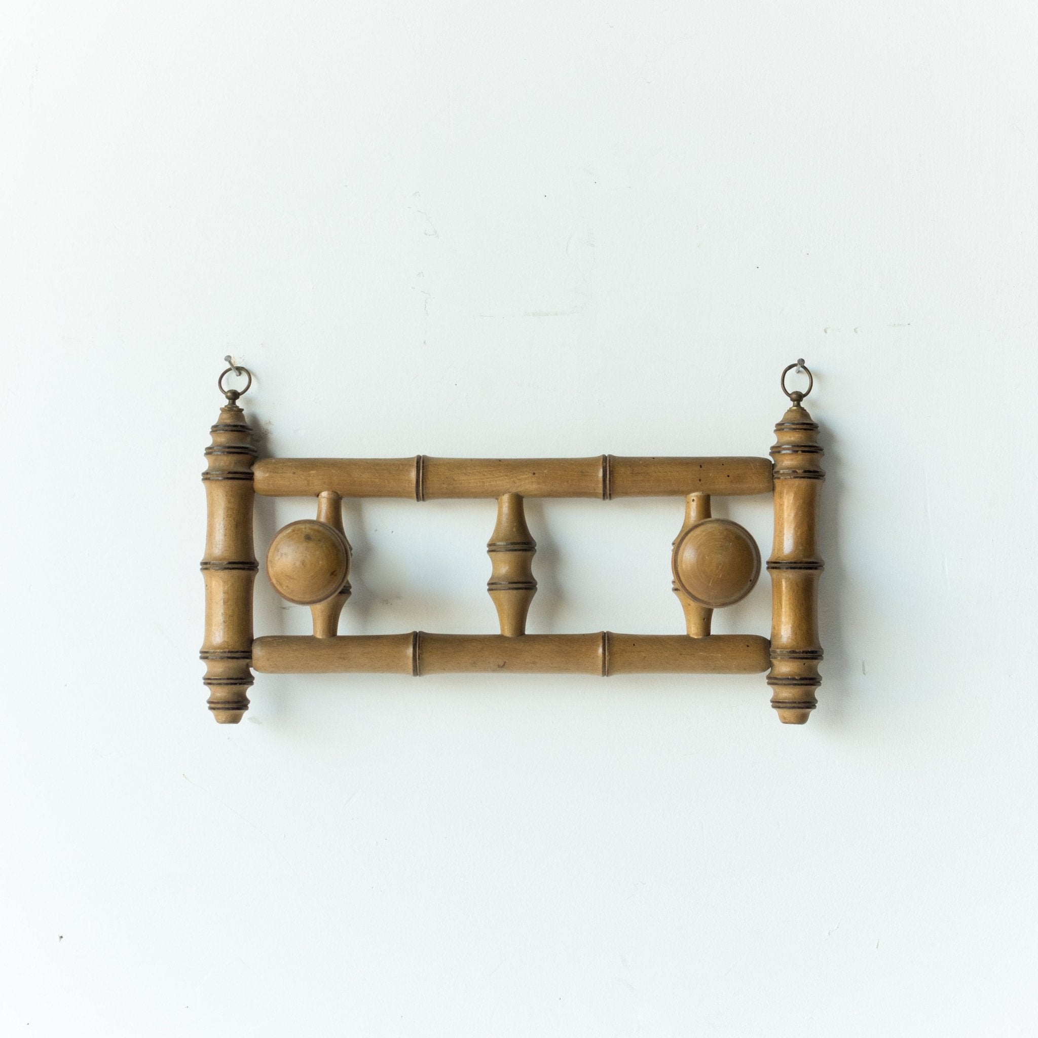 Double Bamboo Coat Rack - elsie green - decor