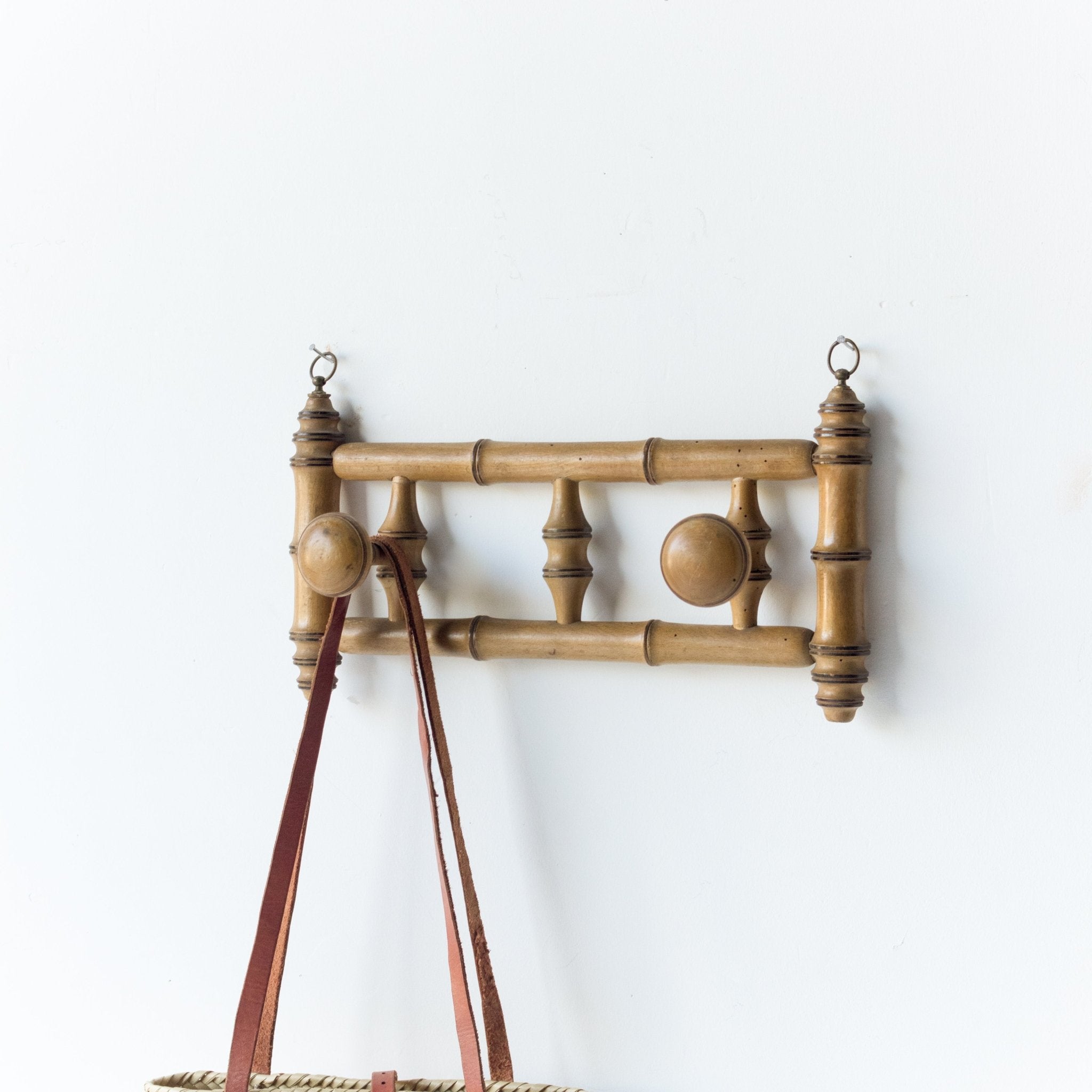 Double Bamboo Coat Rack - elsie green - decor