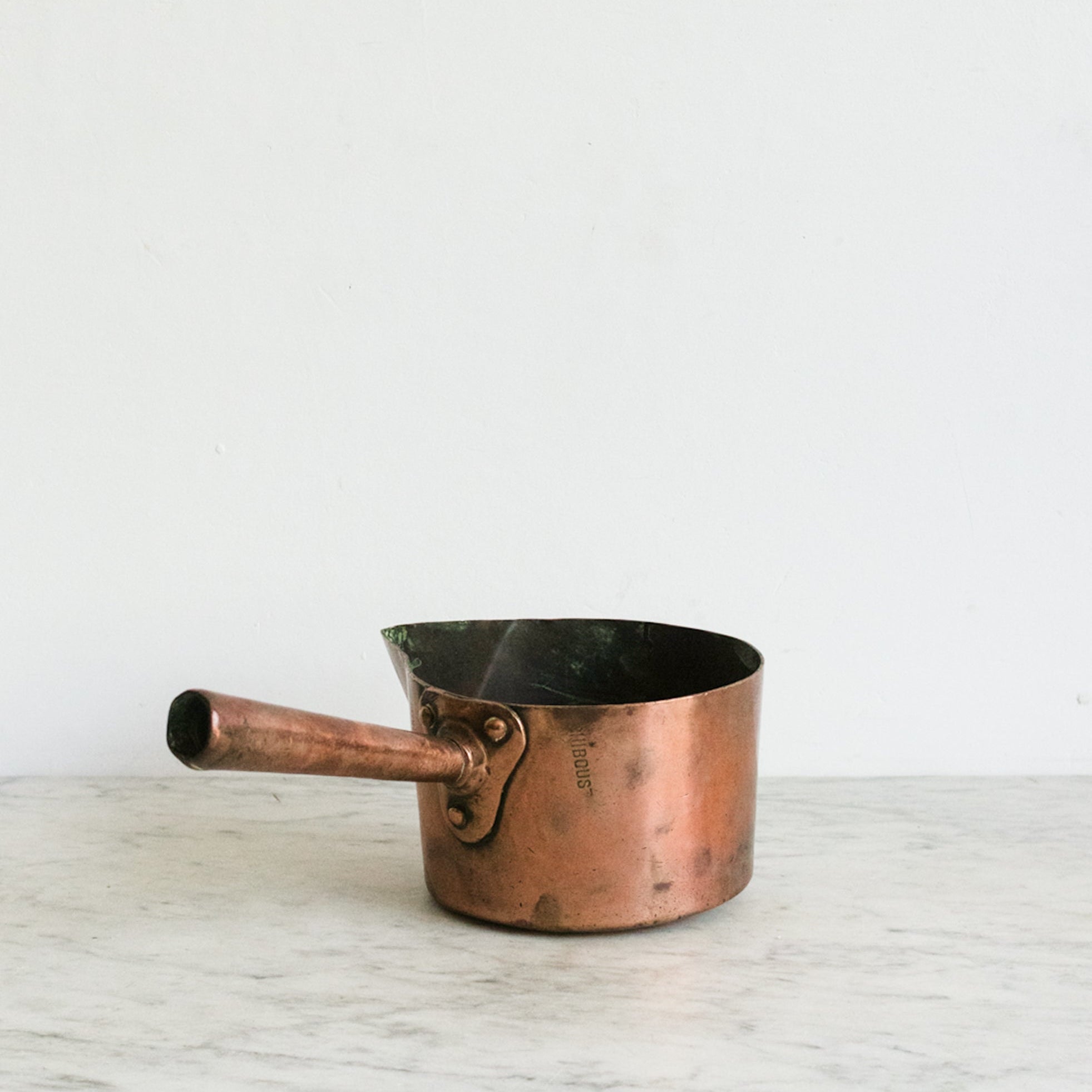 E. Dehillerin Paris Copper Pot with Spout - elsie green - the french kitchen