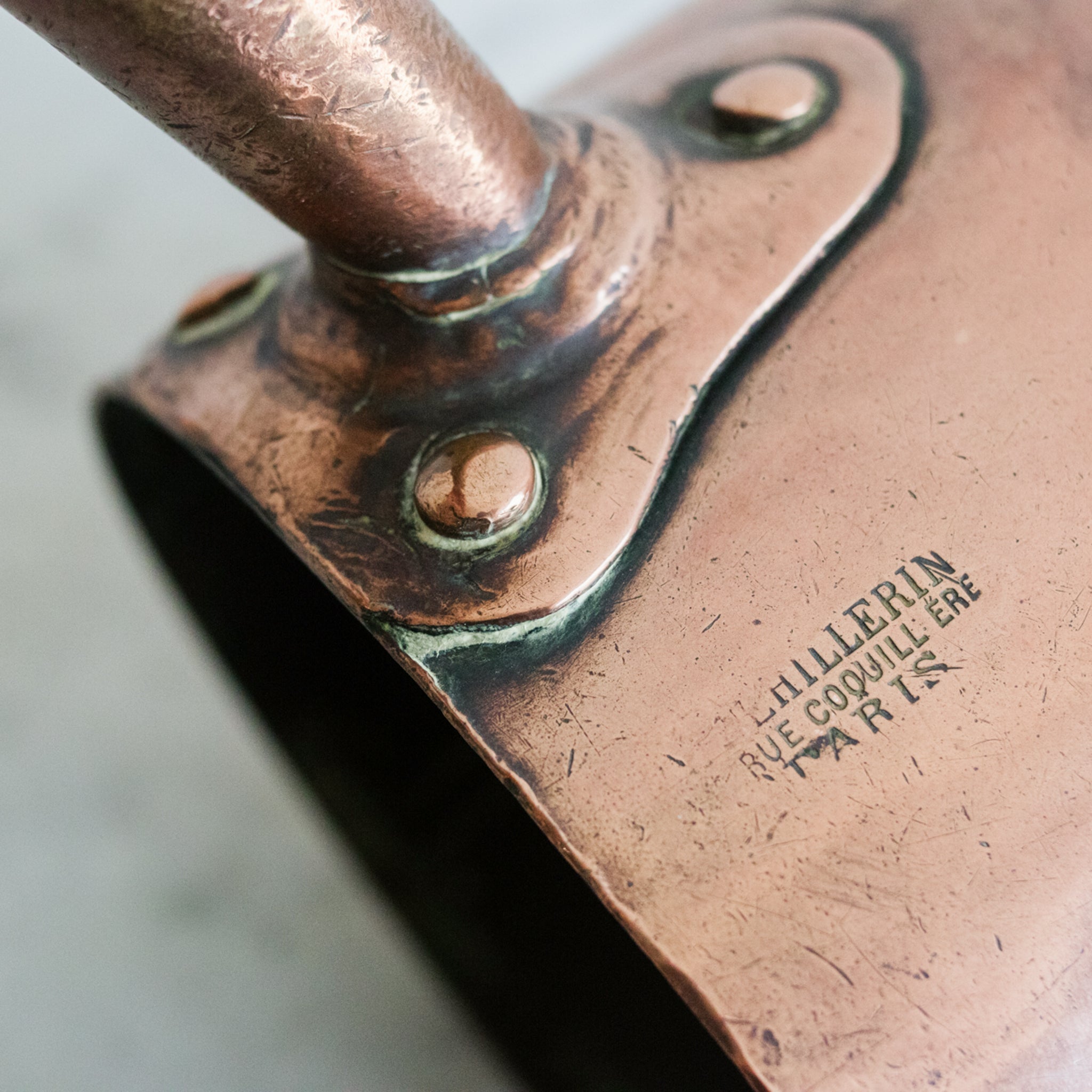 E. Dehillerin Paris Copper Pot with Spout - elsie green - the french kitchen