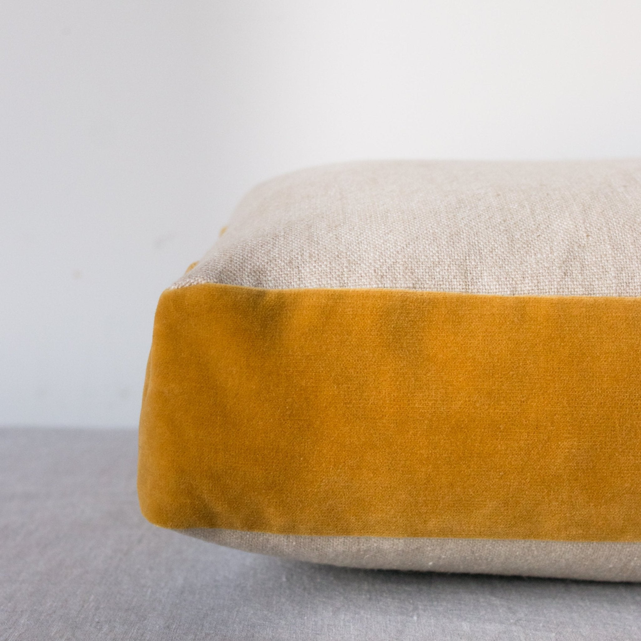 Emile Velvet Gusset Pillow Cover - elsie green - textiles