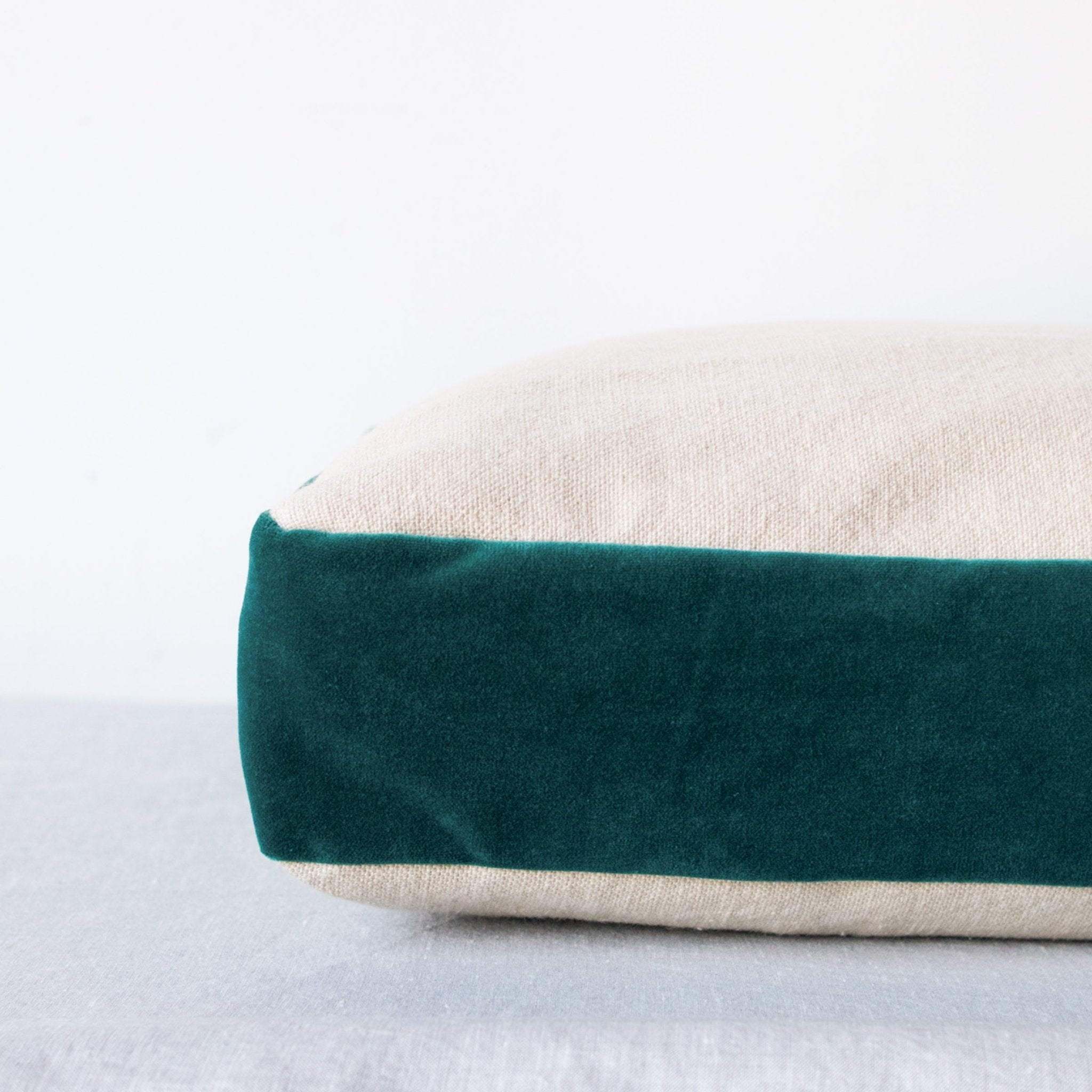 Emile Velvet Gusset Pillow Cover - elsie green - textiles