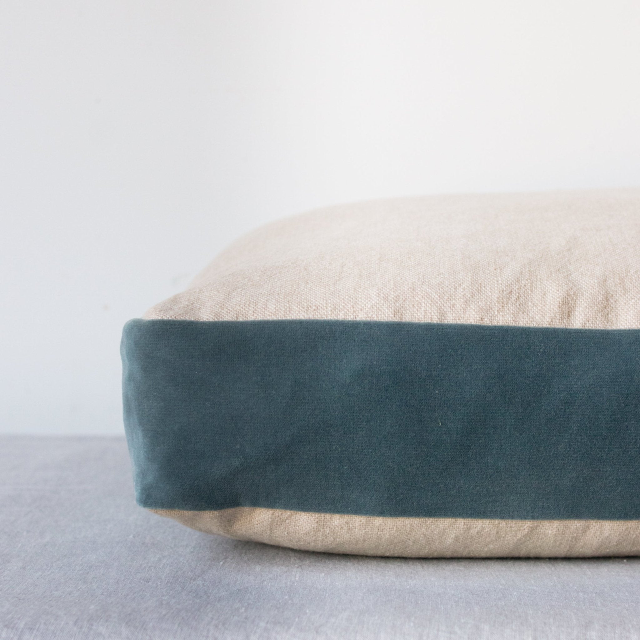 Emile Velvet Gusset Pillow Cover - elsie green - textiles