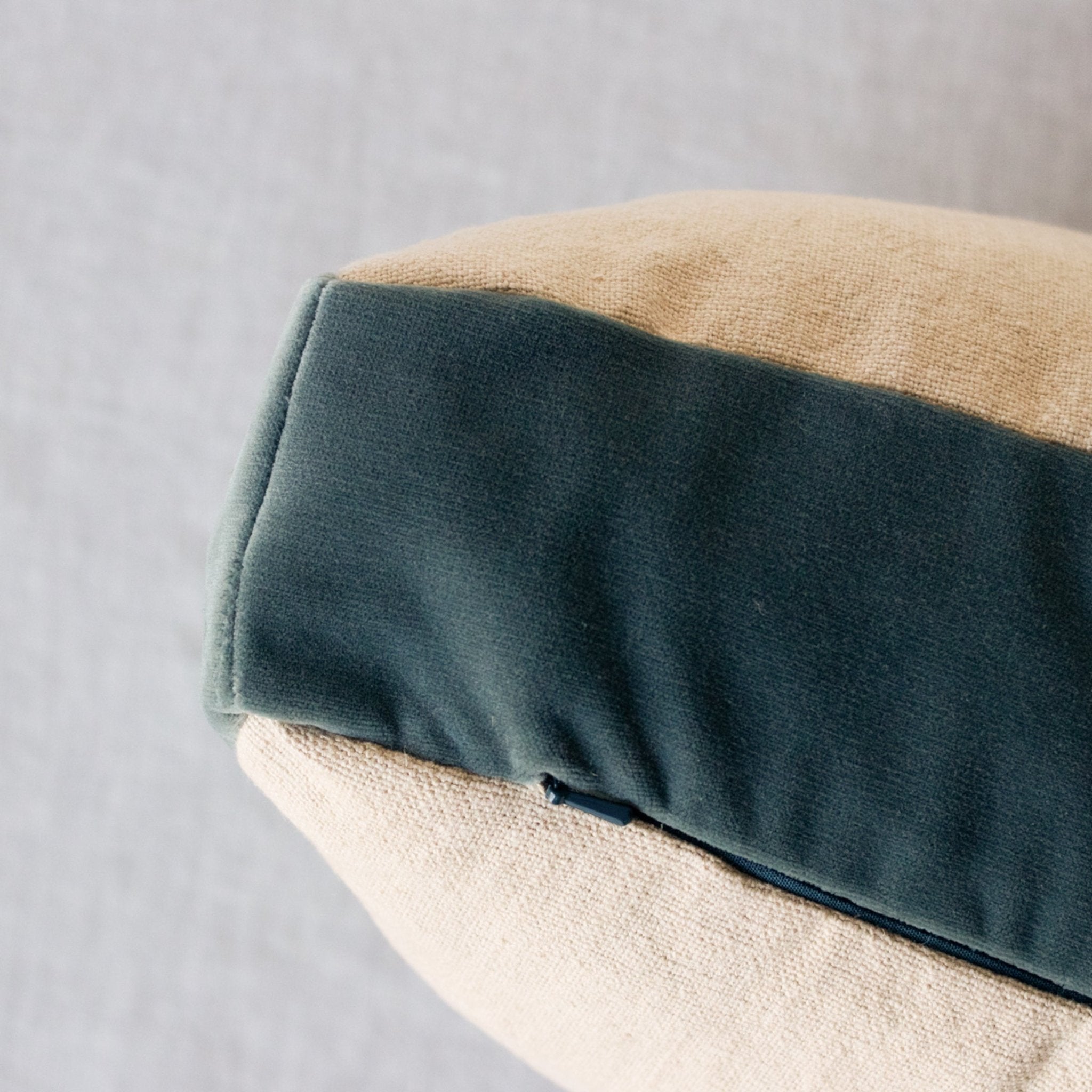 Emile Velvet Gusset Pillow Cover - elsie green - textiles