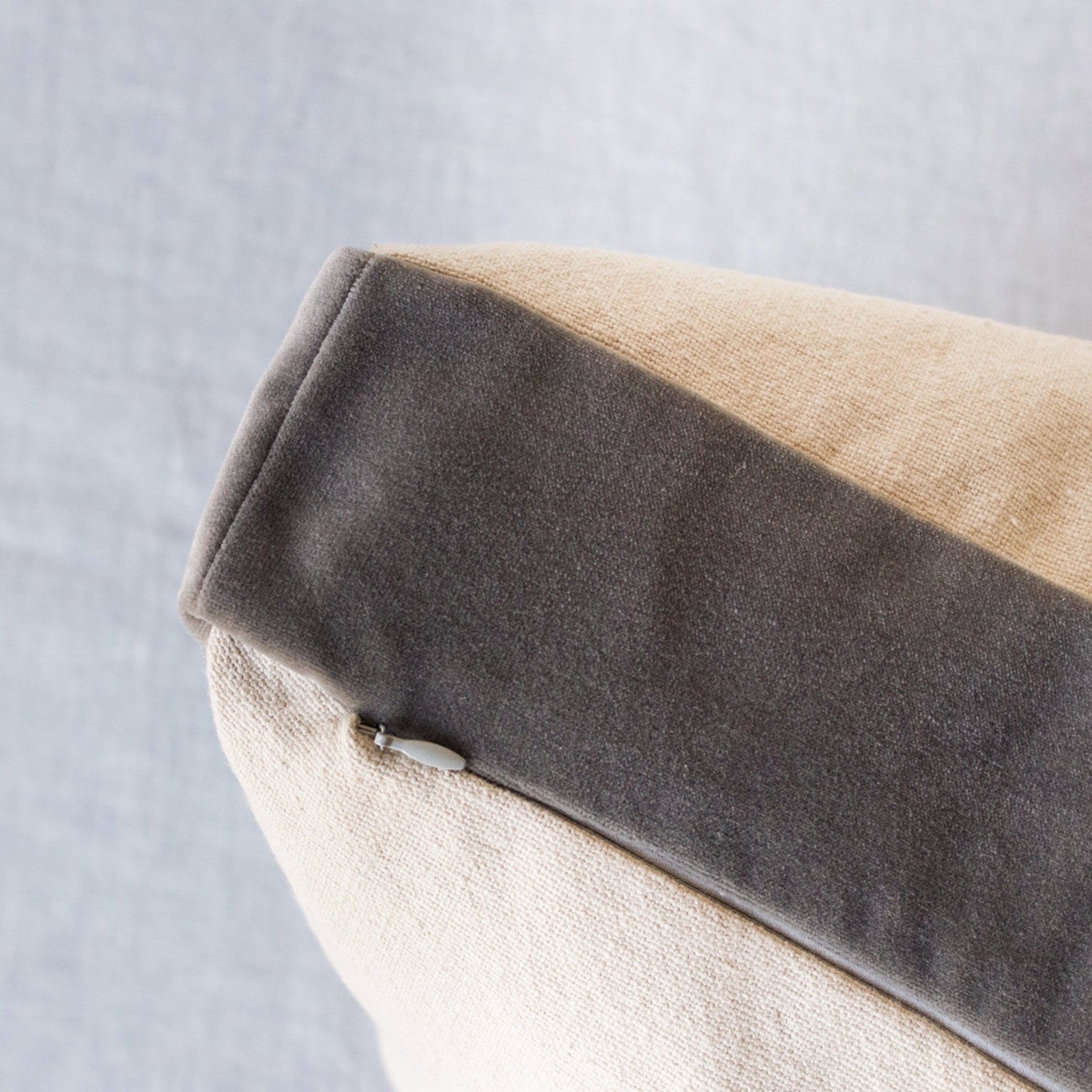 Emile Velvet Gusset Pillow Cover - elsie green - textiles