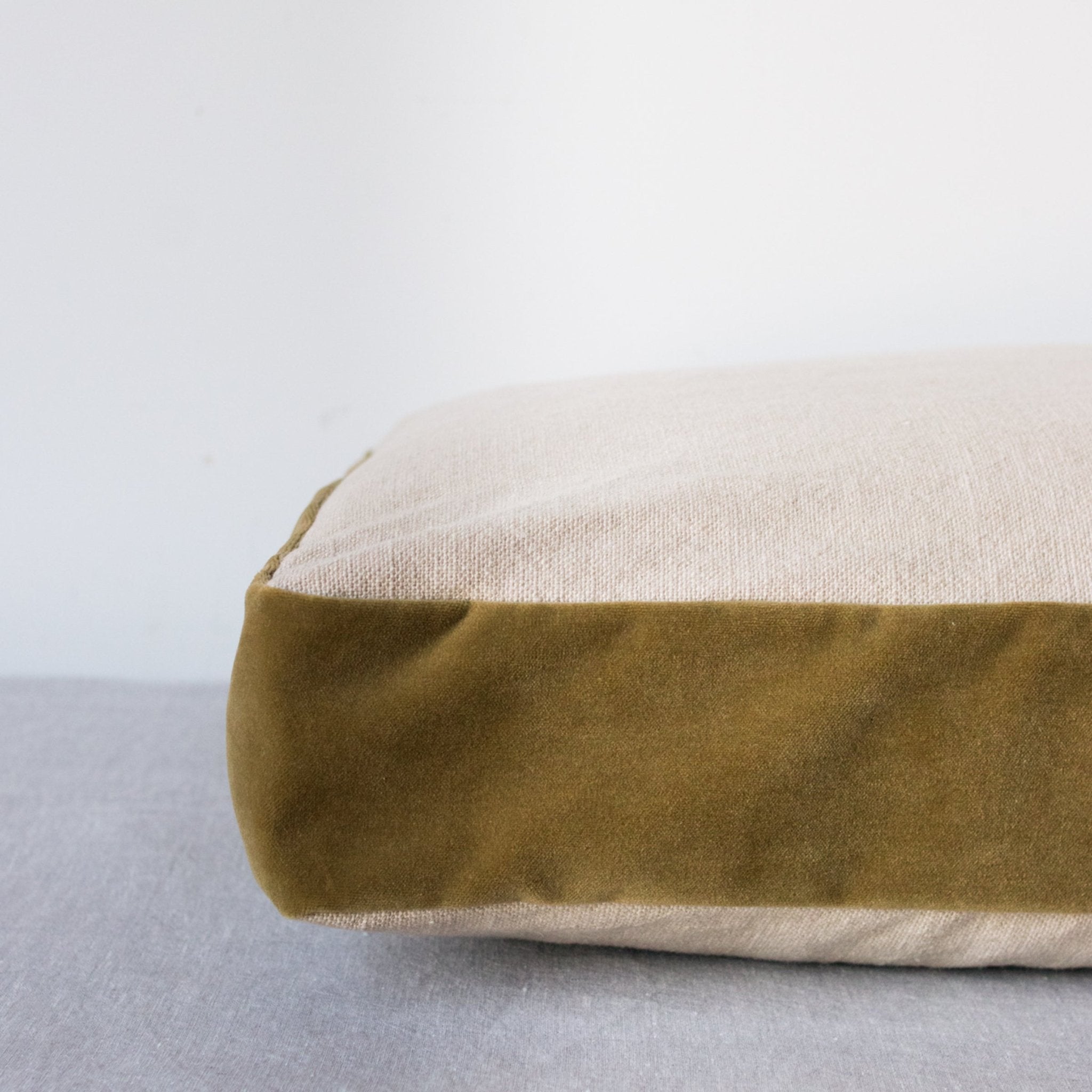 Emile Velvet Gusset Pillow Cover - elsie green - textiles