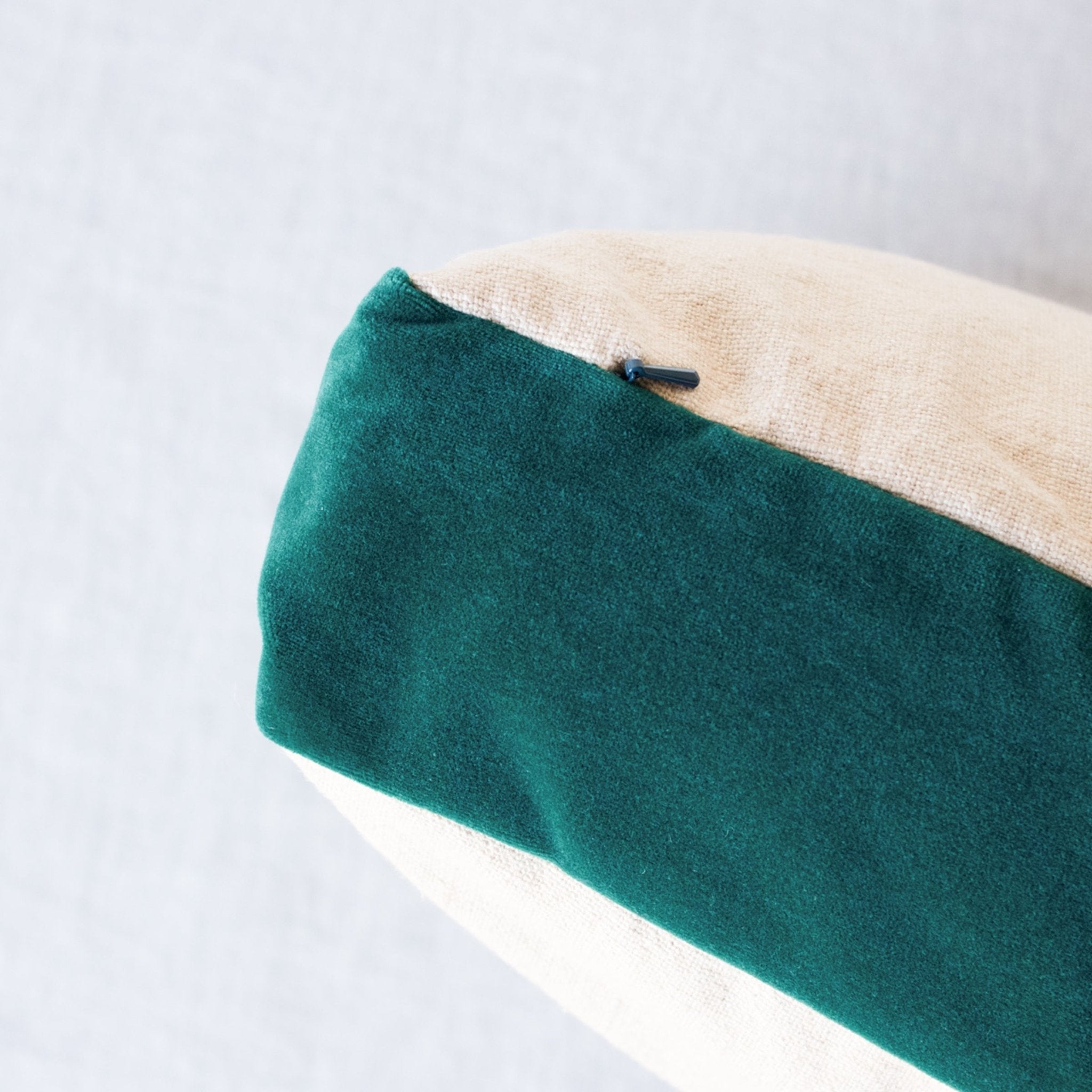 Emile Velvet Gusset Pillow Cover - elsie green - textiles