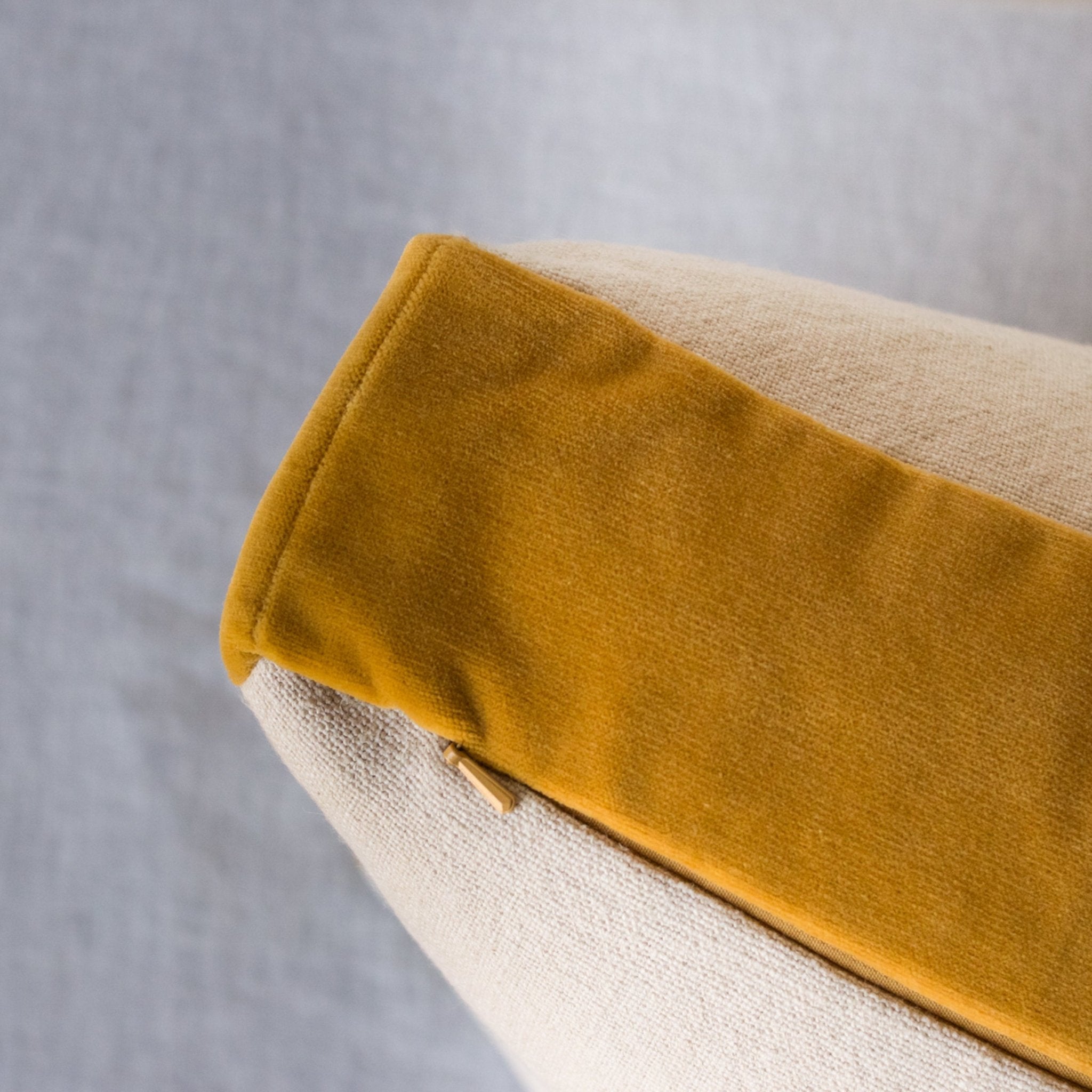 Emile Velvet Gusset Pillow Cover - elsie green - textiles