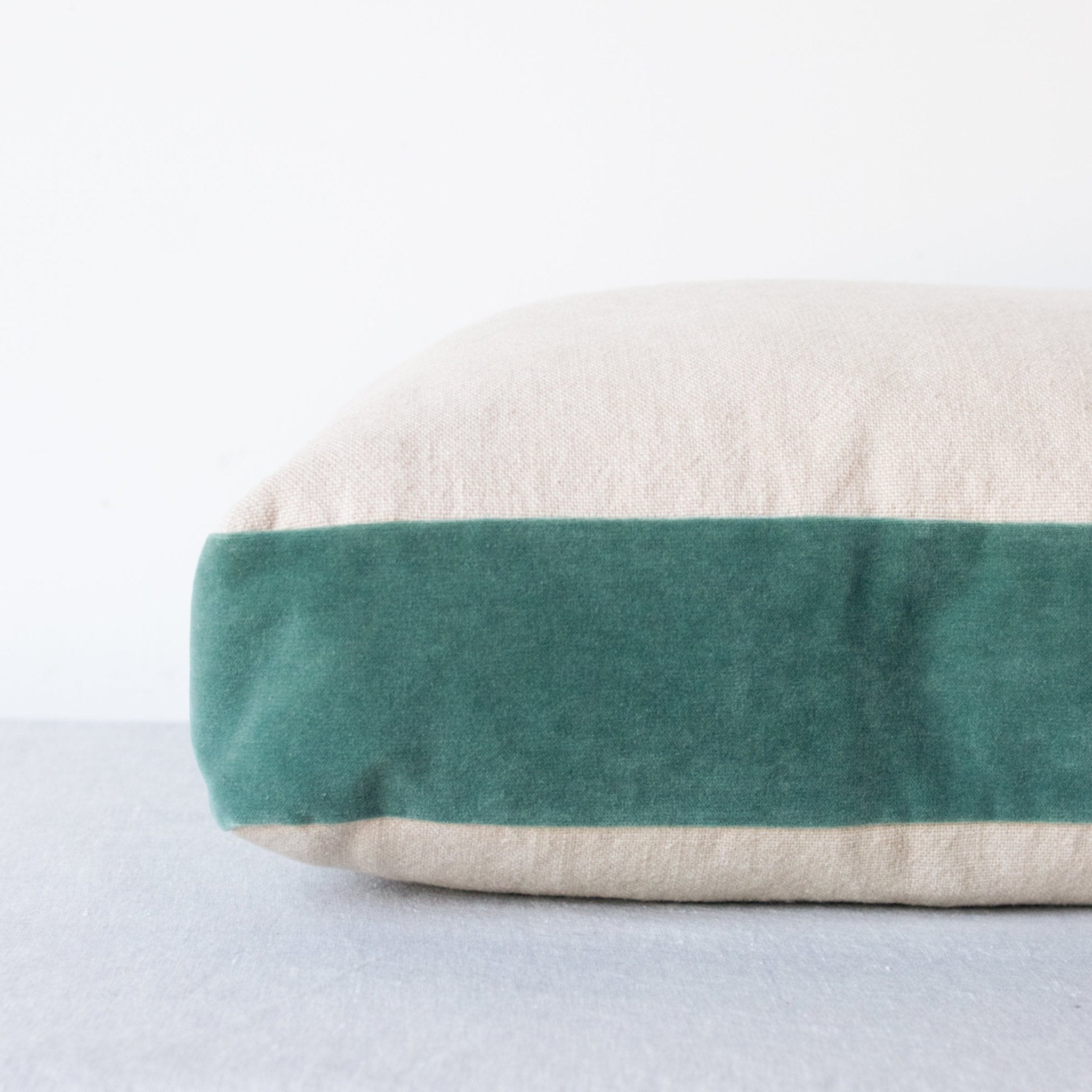 Emile Velvet Gusset Pillow Cover - elsie green - textiles