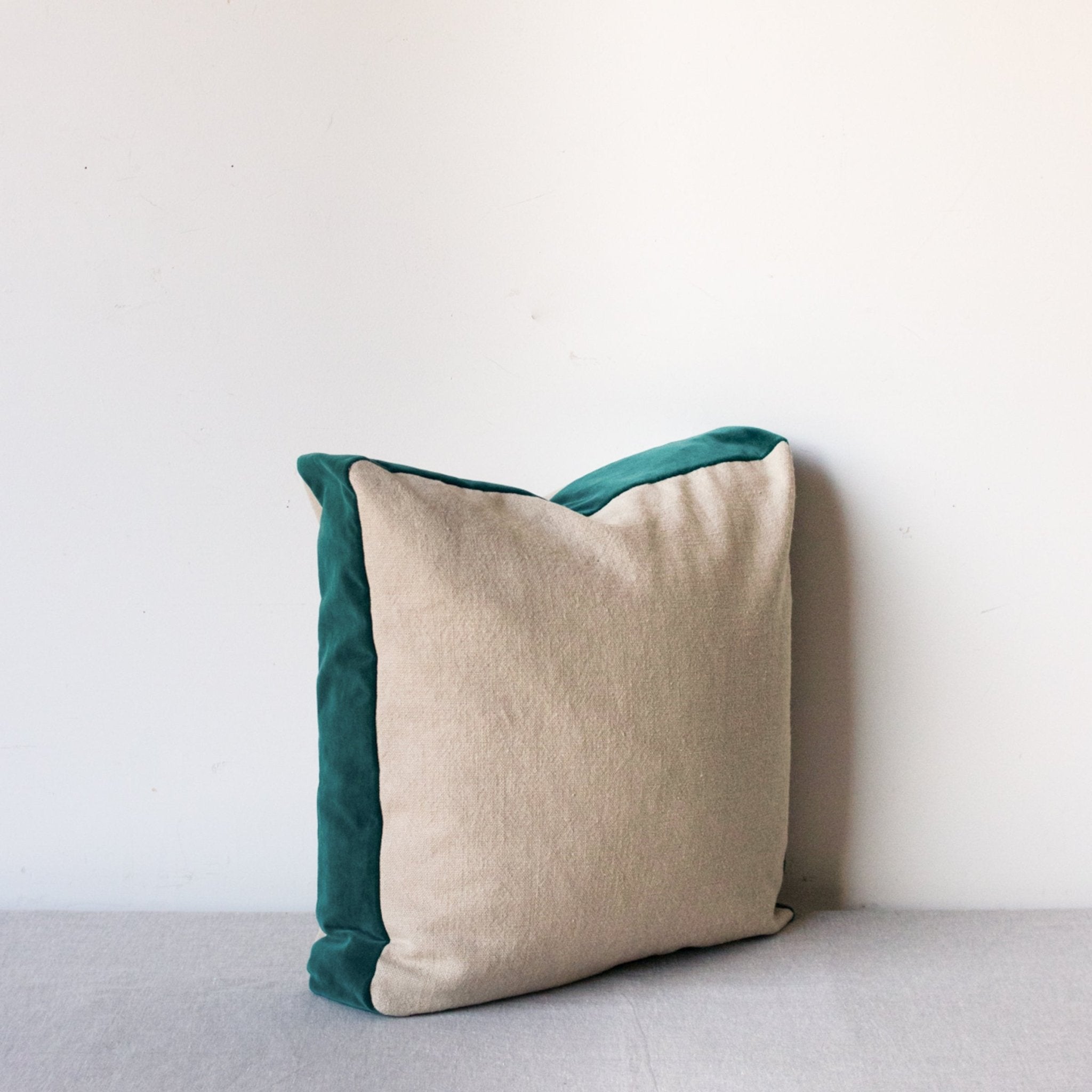 Emile Velvet Gusset Pillow Cover - elsie green - textiles