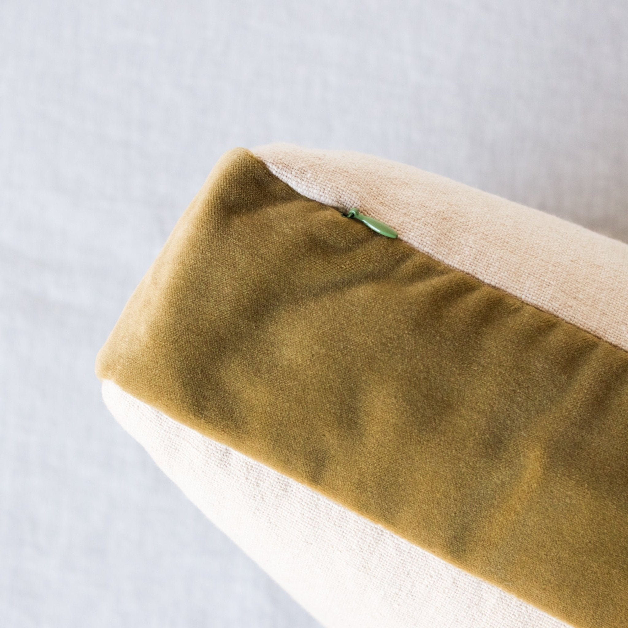 Emile Velvet Gusset Pillow Cover - elsie green - textiles