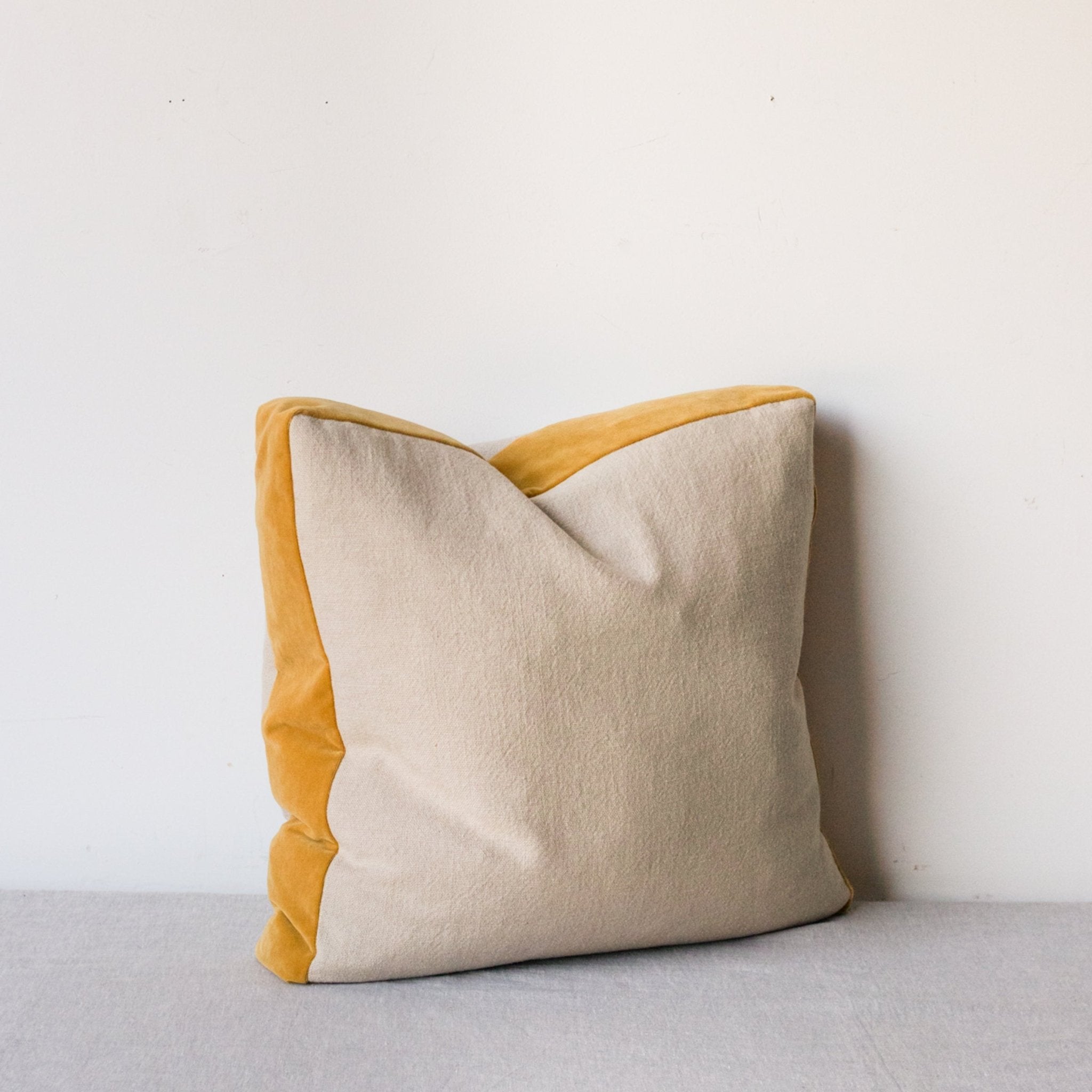 Emile Velvet Gusset Pillow Cover - elsie green - textiles