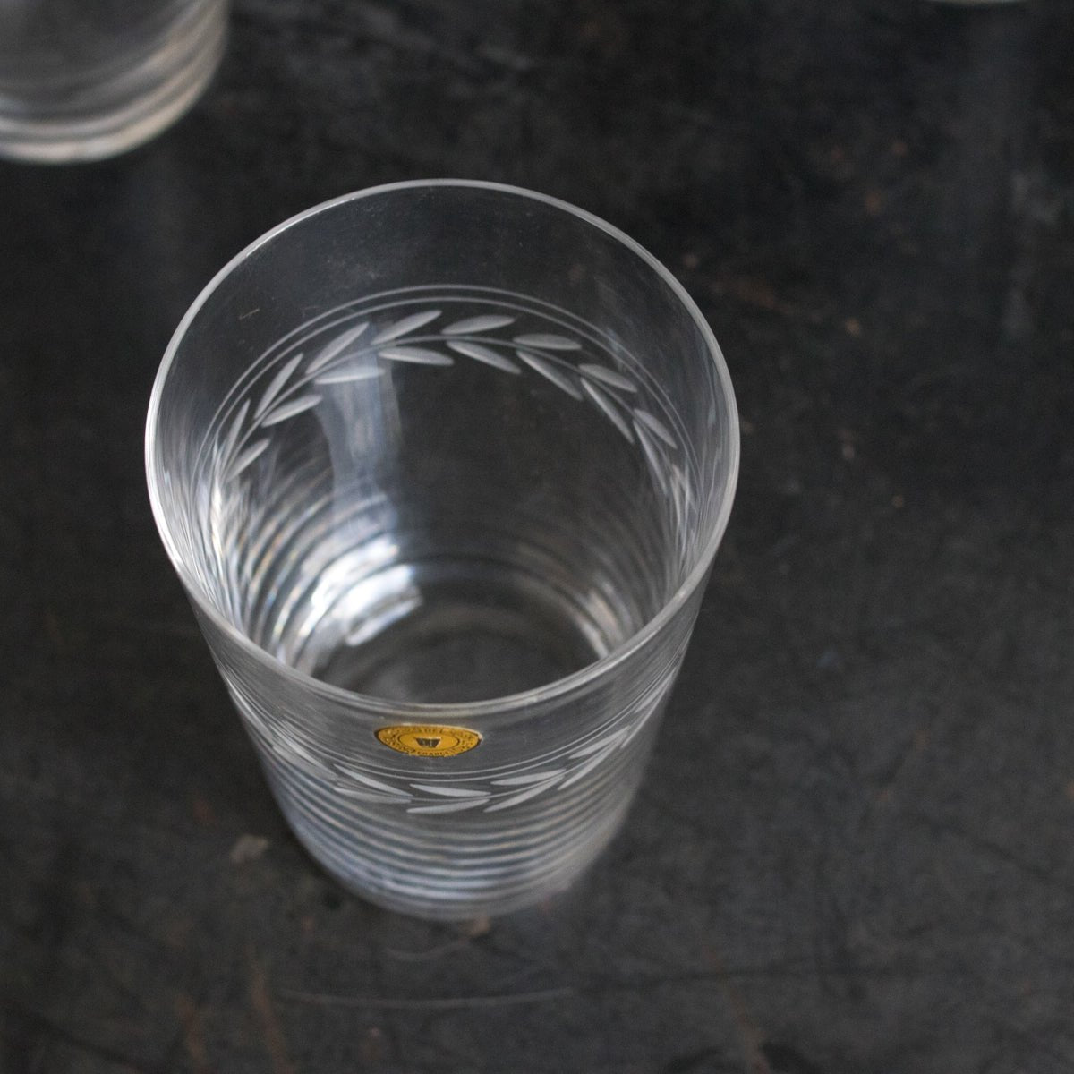 Engraved Crystal Tumbler Set Of 6 - elsie green - The French Kitchen