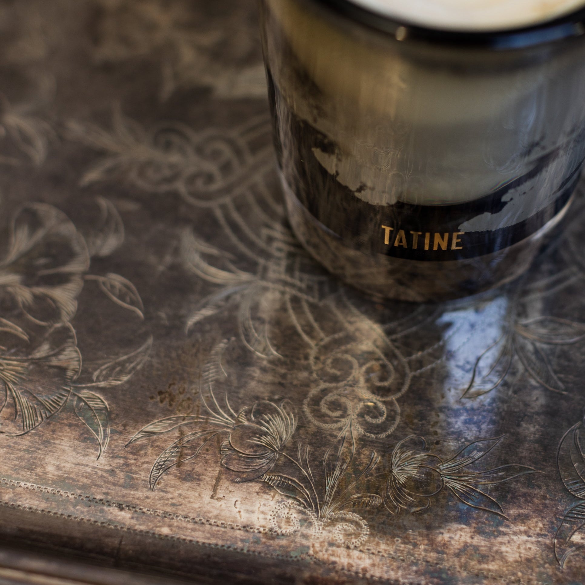 Engraved Hotel Silver Tray - elsie green - the french kitchen