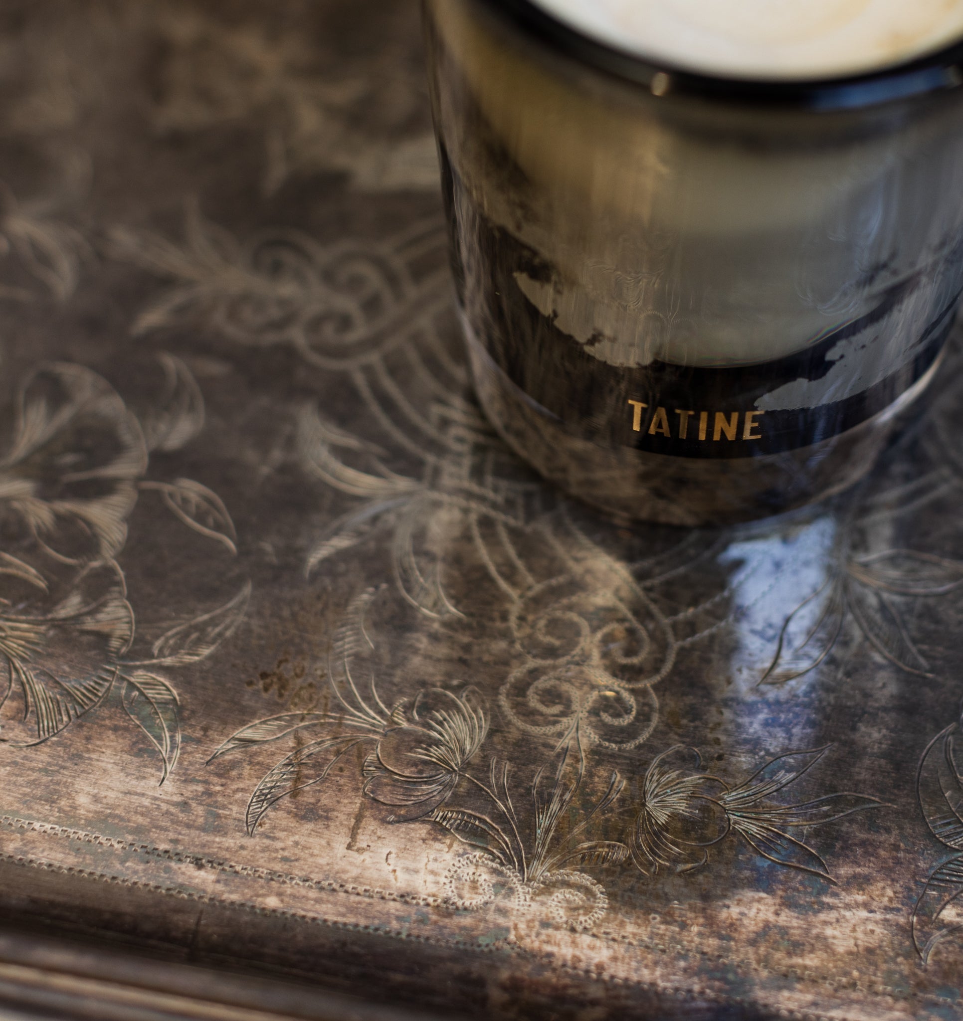 Engraved Hotel Silver Tray - elsie green - the french kitchen