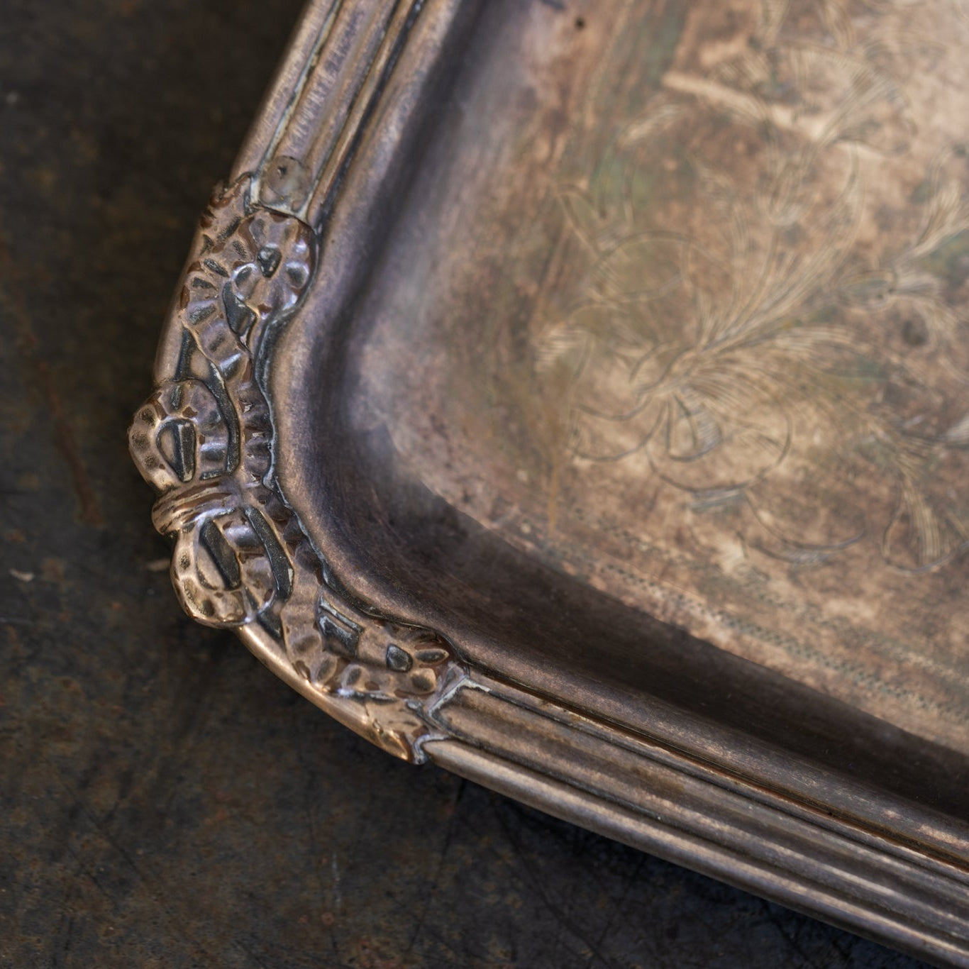 Engraved Hotel Silver Tray - elsie green - the french kitchen