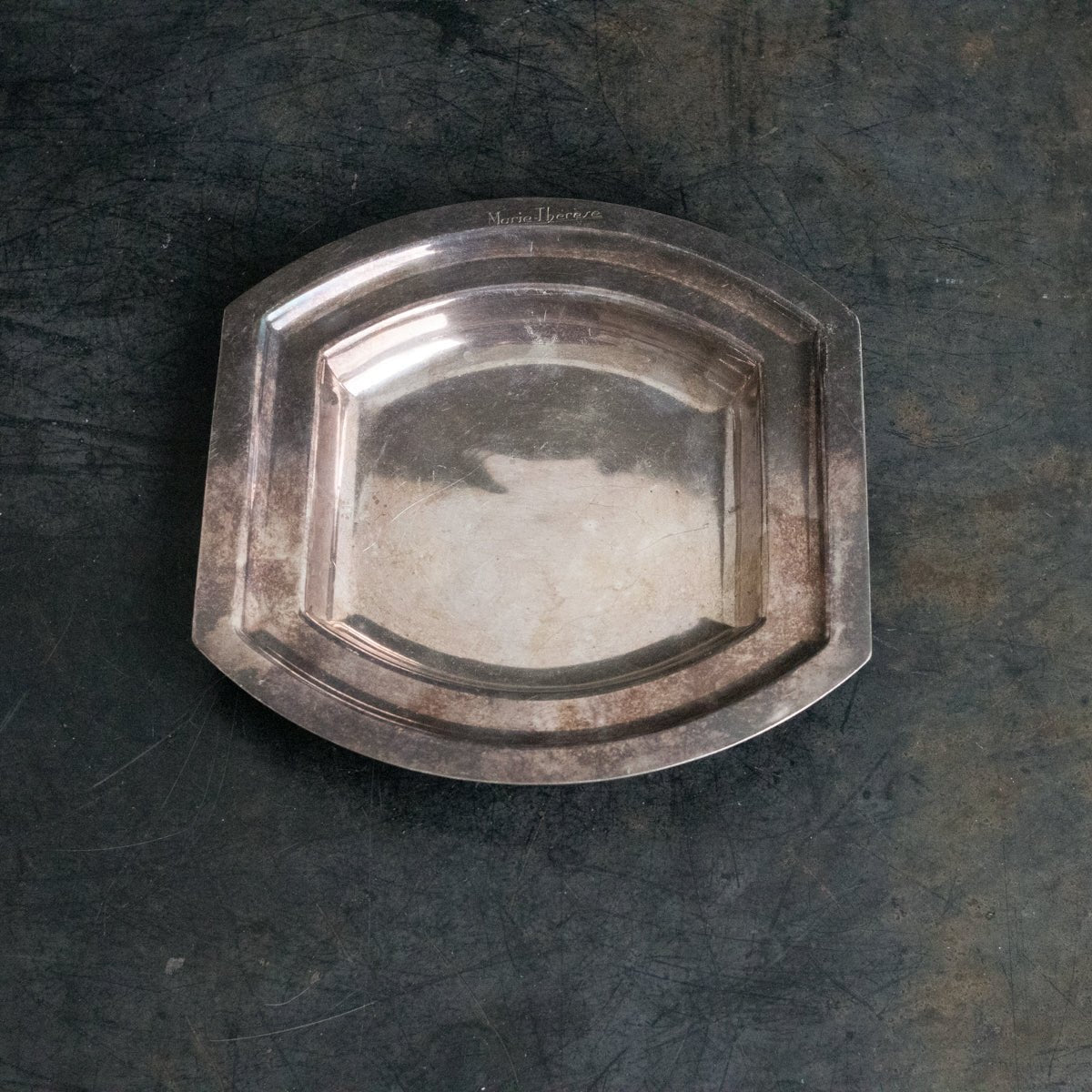 Engraved Silver Tray - elsie green - the french kitchen