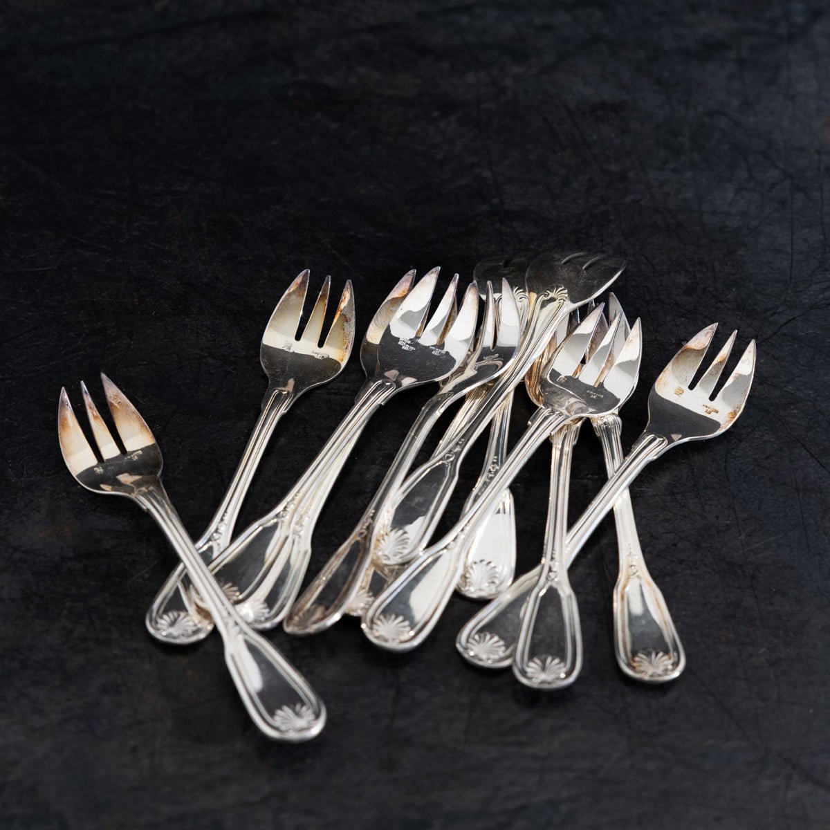 Ercuis Seafood Fork Set of 12 - elsie green - the french kitchen