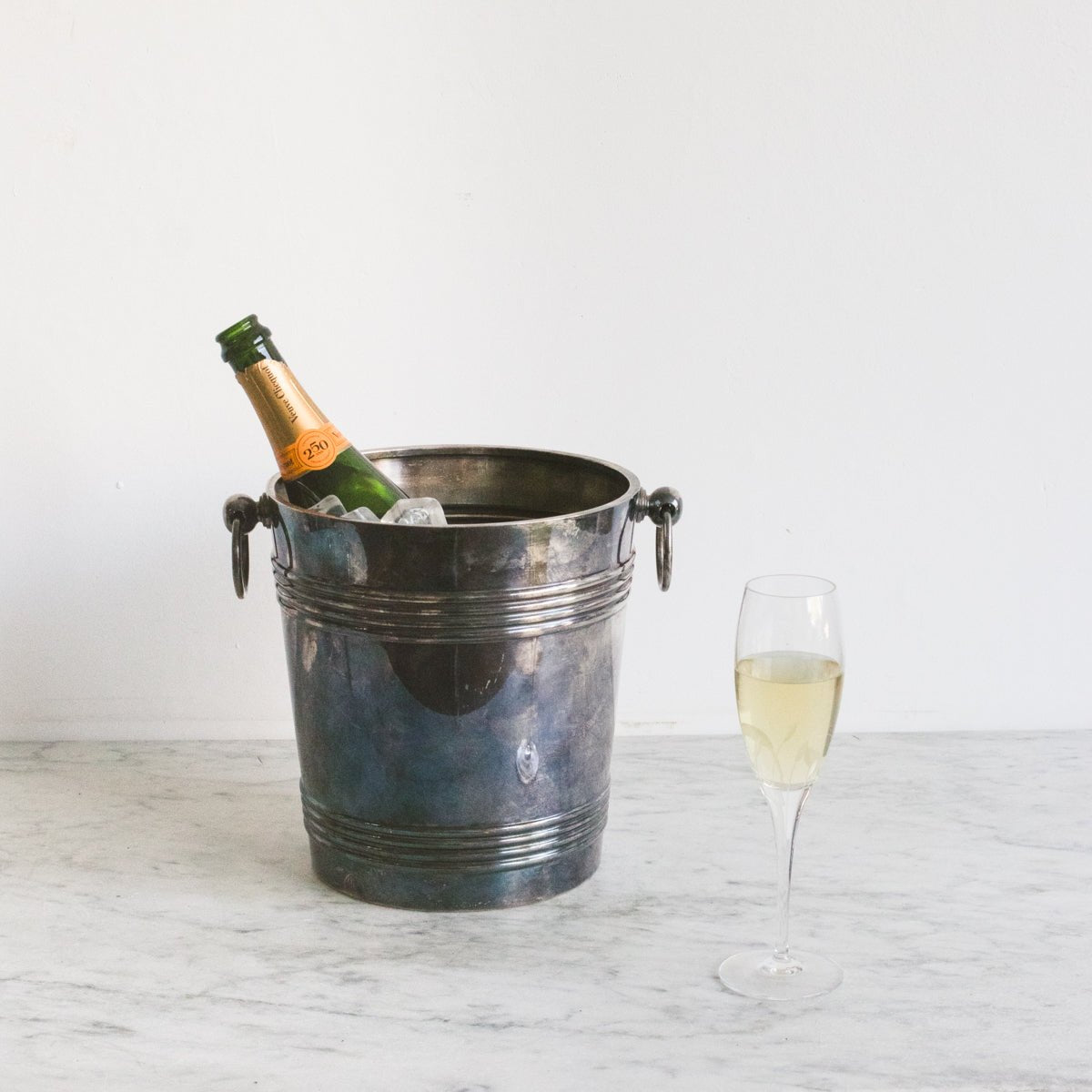 Etched Champagne Flute Set Of 7 - elsie green - The French Kitchen