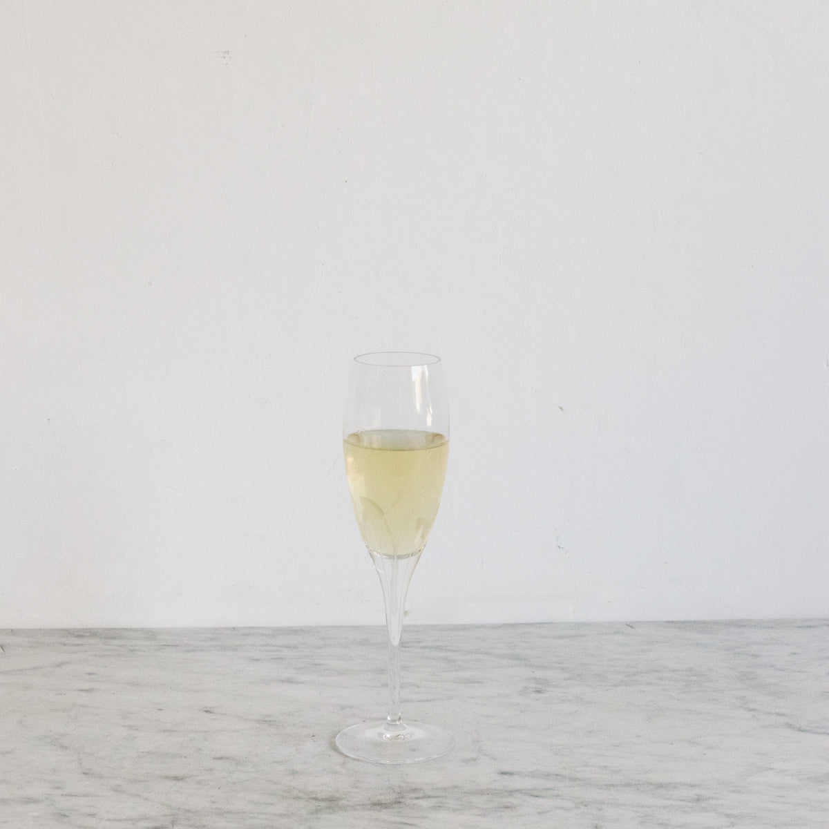 Etched Champagne Flute Set Of 7 - elsie green - The French Kitchen