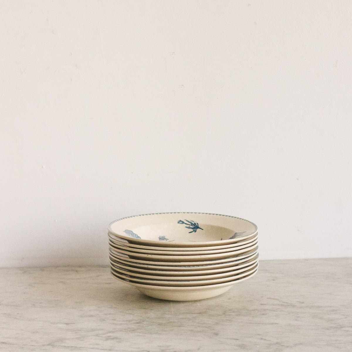 Feria Transferware Soup Bowl Set of 10 - elsie green - The French Kitchen