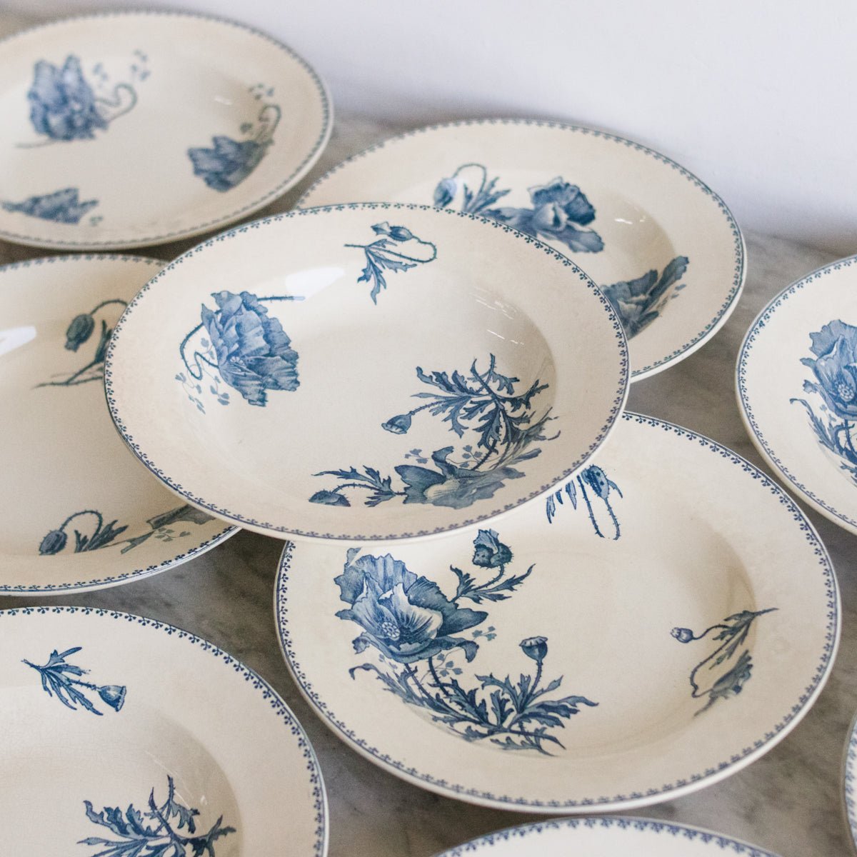Feria Transferware Soup Bowl Set of 10 - elsie green - The French Kitchen