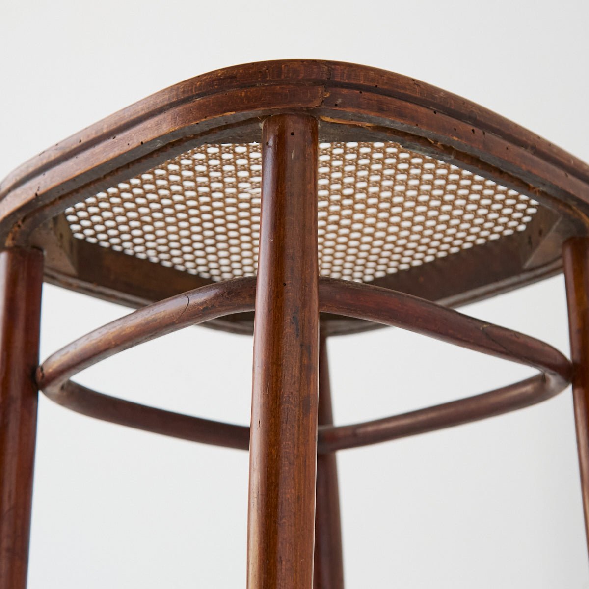 Fischel Birds-eye Cane Stool - elsie green - furniture