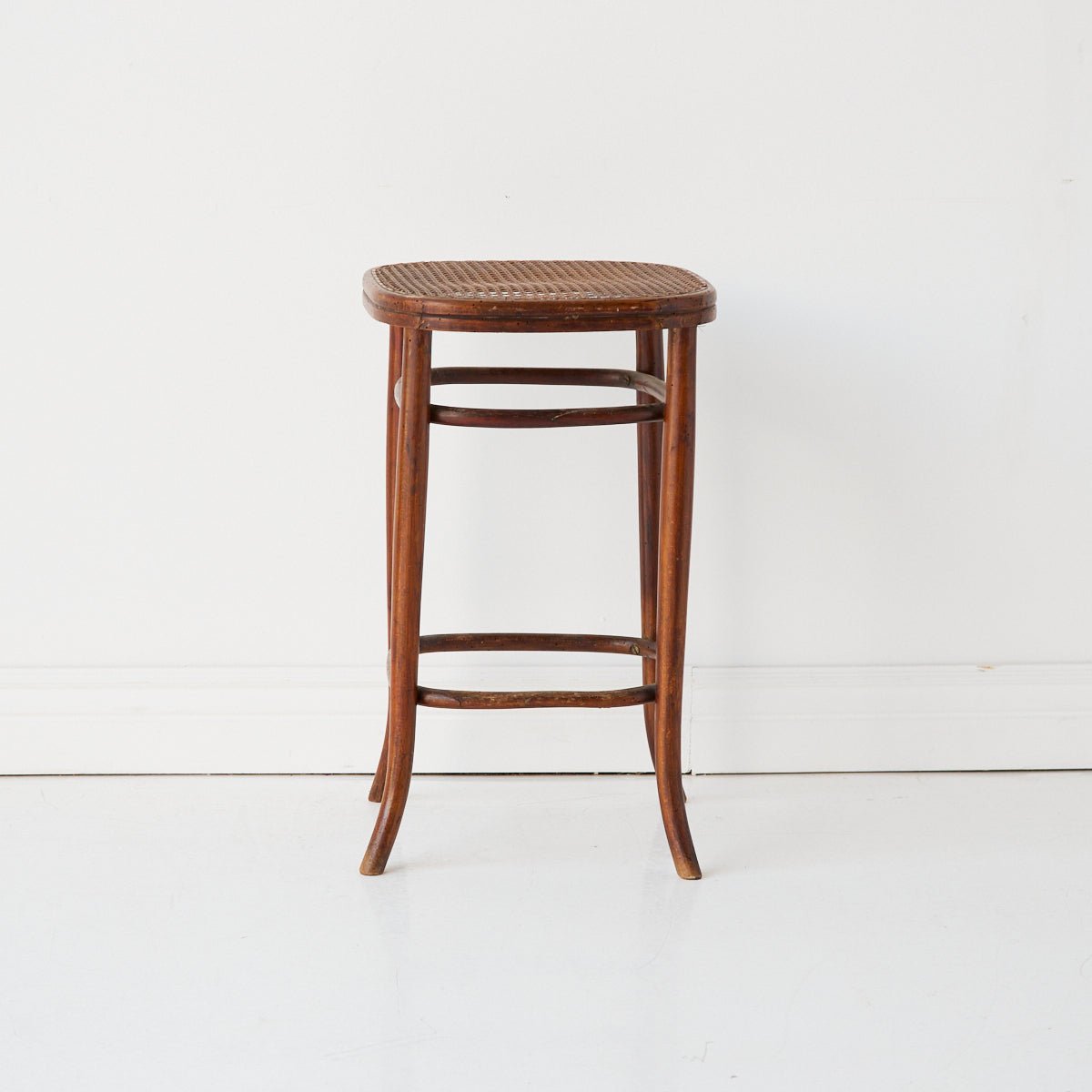 Fischel Birds-eye Cane Stool - elsie green - furniture
