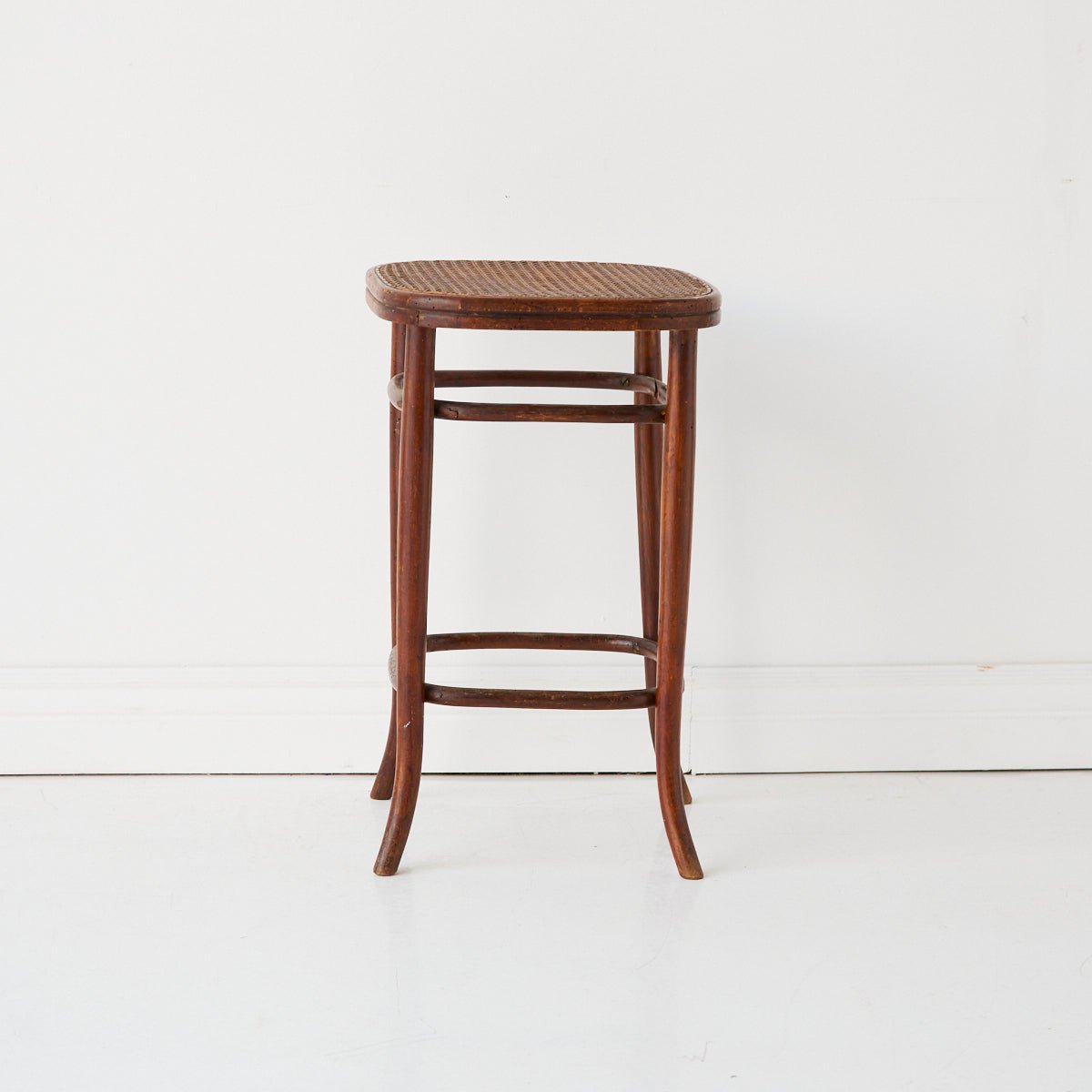 Fischel Birds-eye Cane Stool - elsie green - furniture