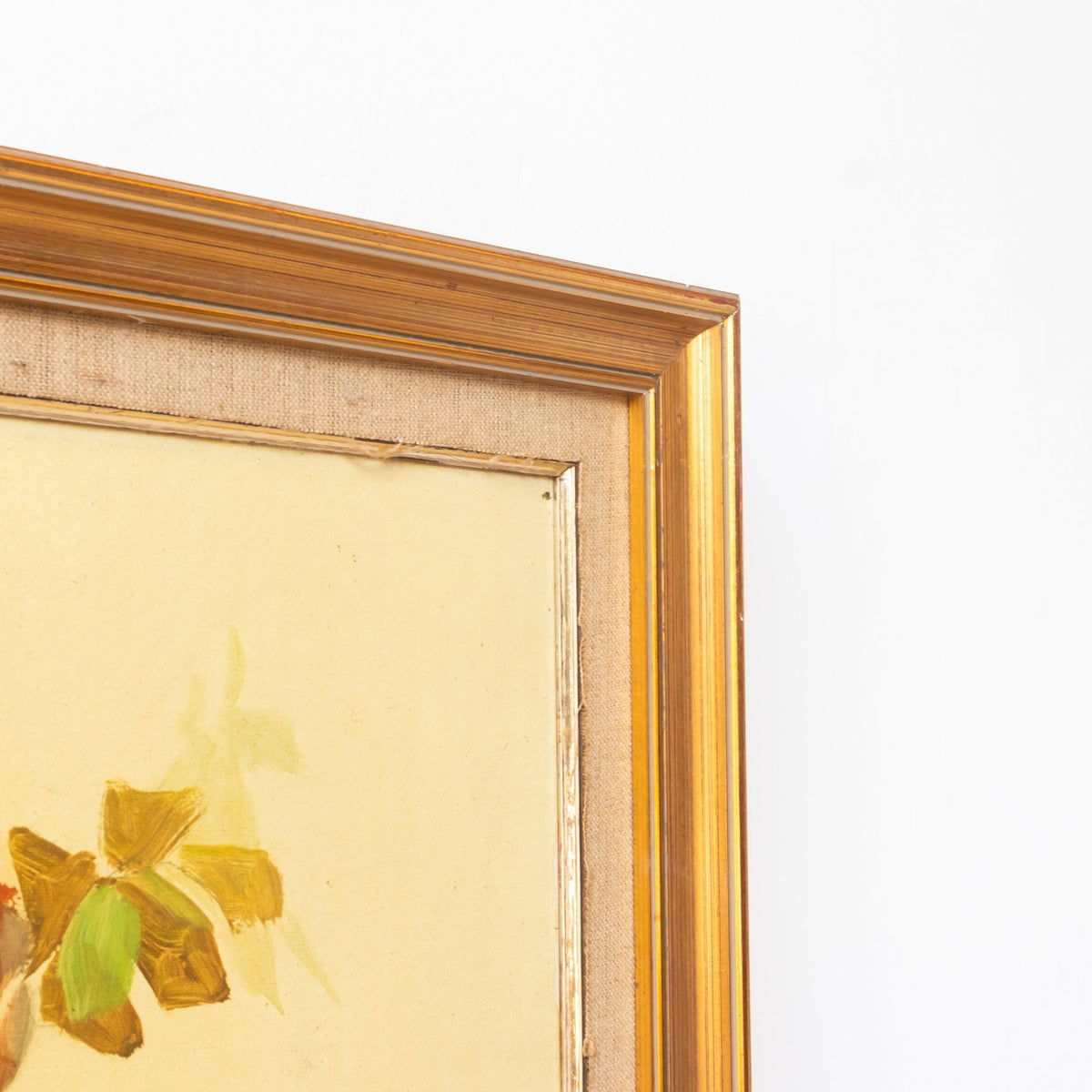 Floral Still Life on Yellow Drape No. 2 Oil Painting - elsie green - art
