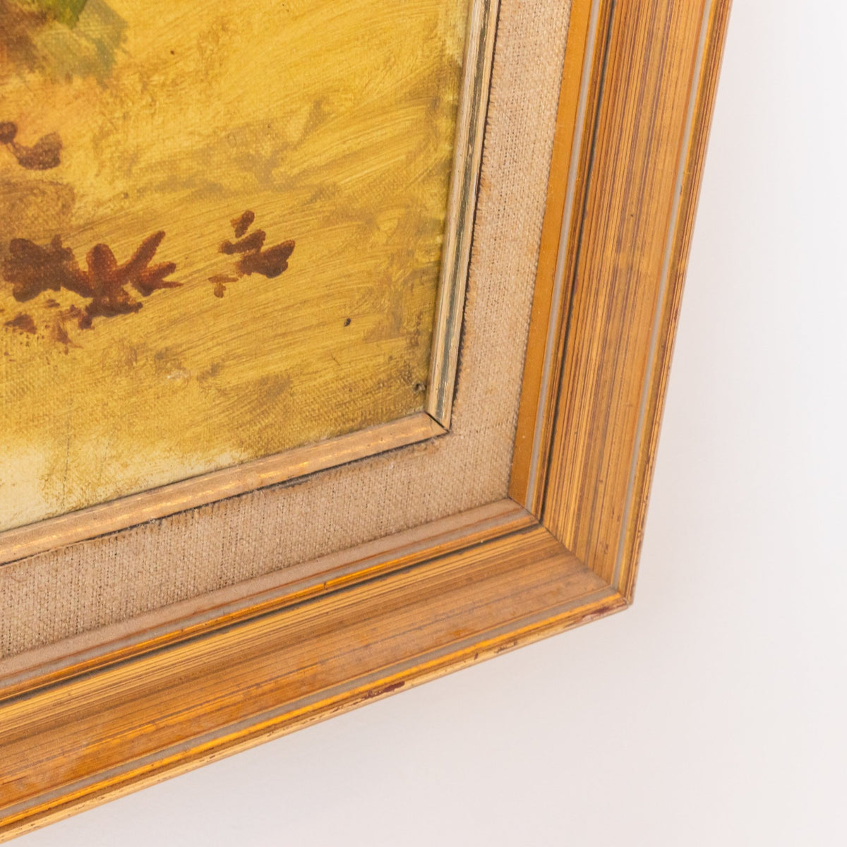 Floral Still Life on Yellow Drape Oil Painting - elsie green - art