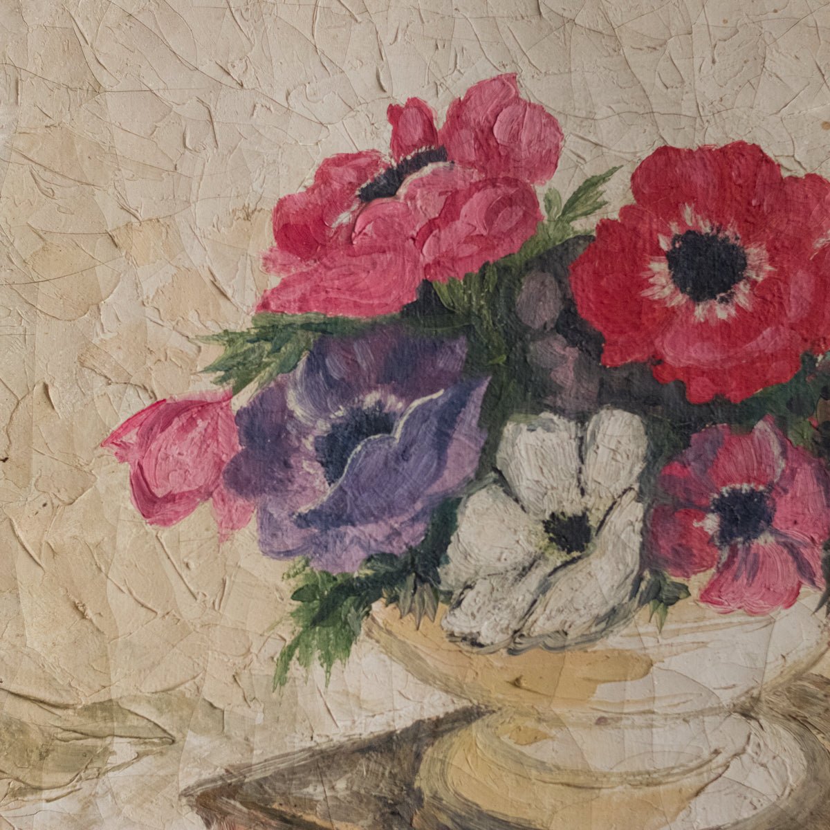 Floral Still Life with Anemones Oil Painting - elsie green - art