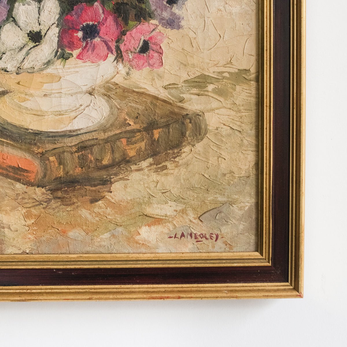 Floral Still Life with Anemones Oil Painting - elsie green - art