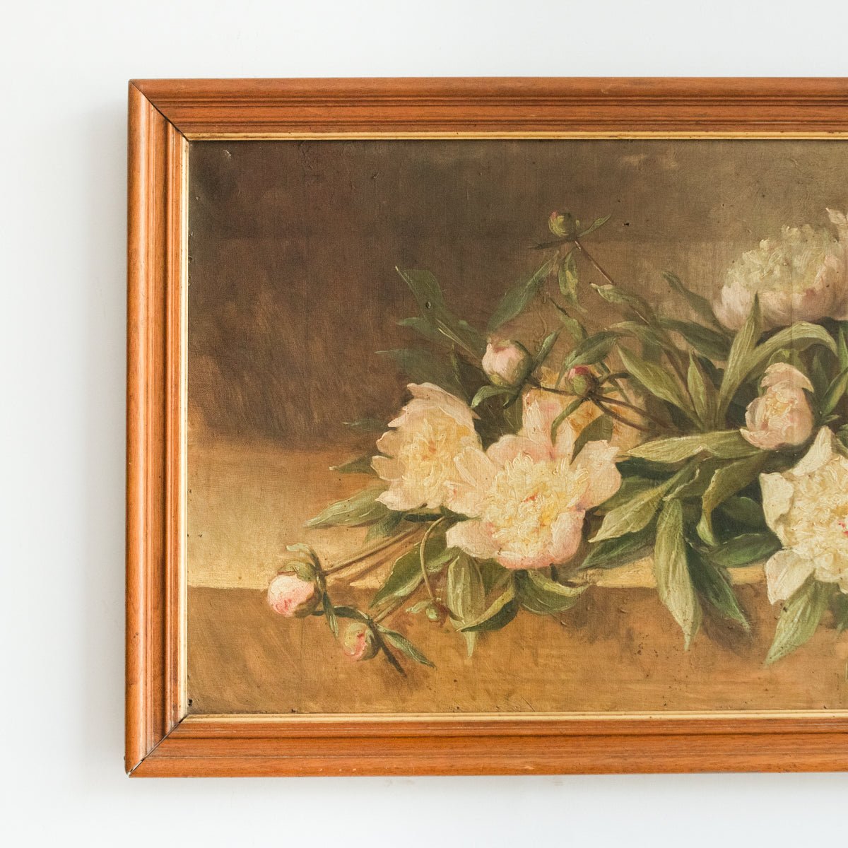 Floral Still Life with Peonies Oil Painting |Dated 1899 - elsie green - art