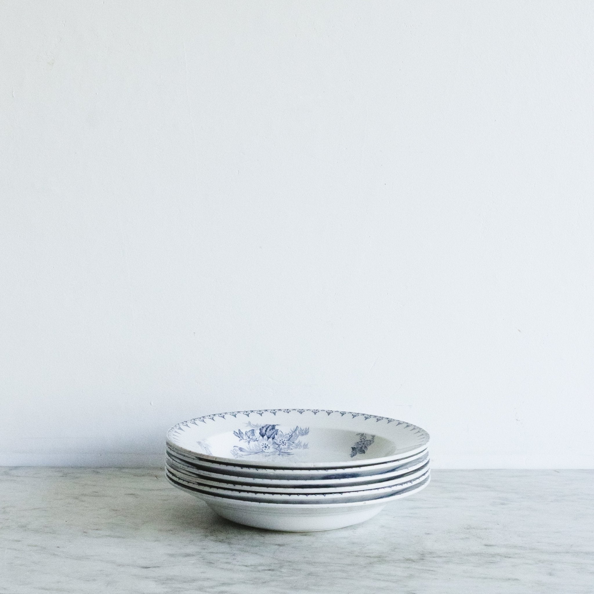 Flore Transferware Bowl Set Of 6 - elsie green - The French Kitchen