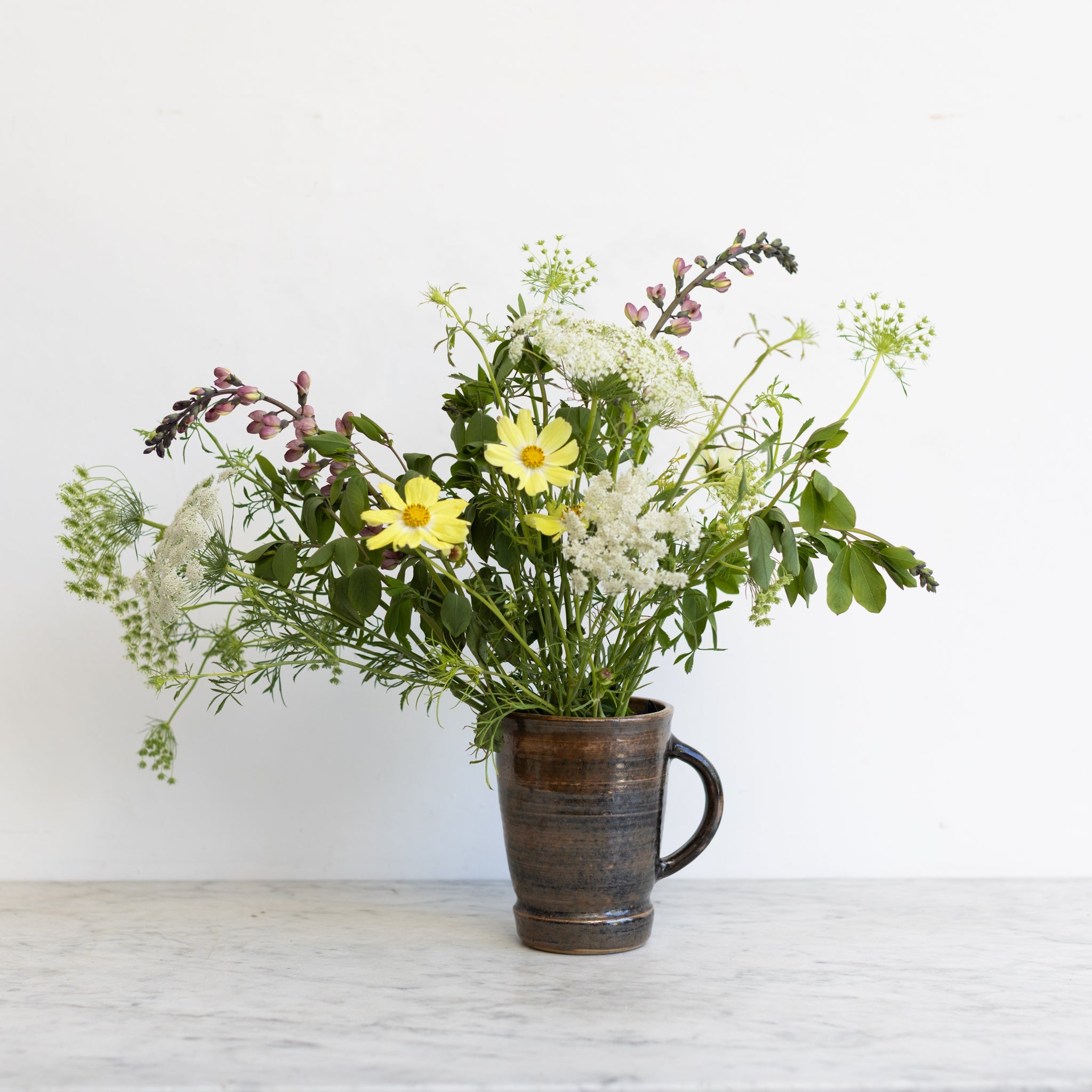 Fontgambault Abbey Stoneware Pitcher | Signed by Artist - elsie green - the french kitchen