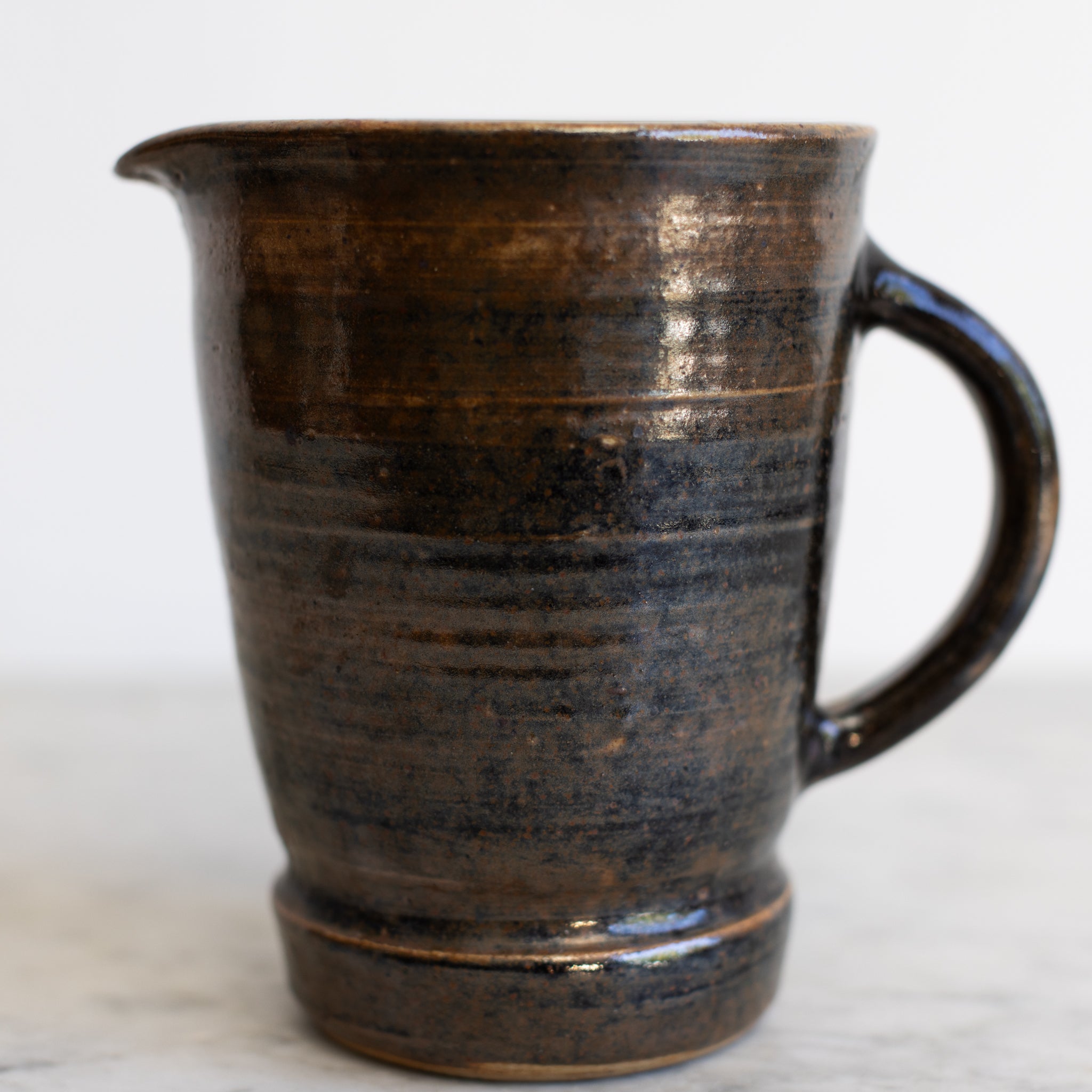 Fontgambault Abbey Stoneware Pitcher | Signed by Artist - elsie green - the french kitchen