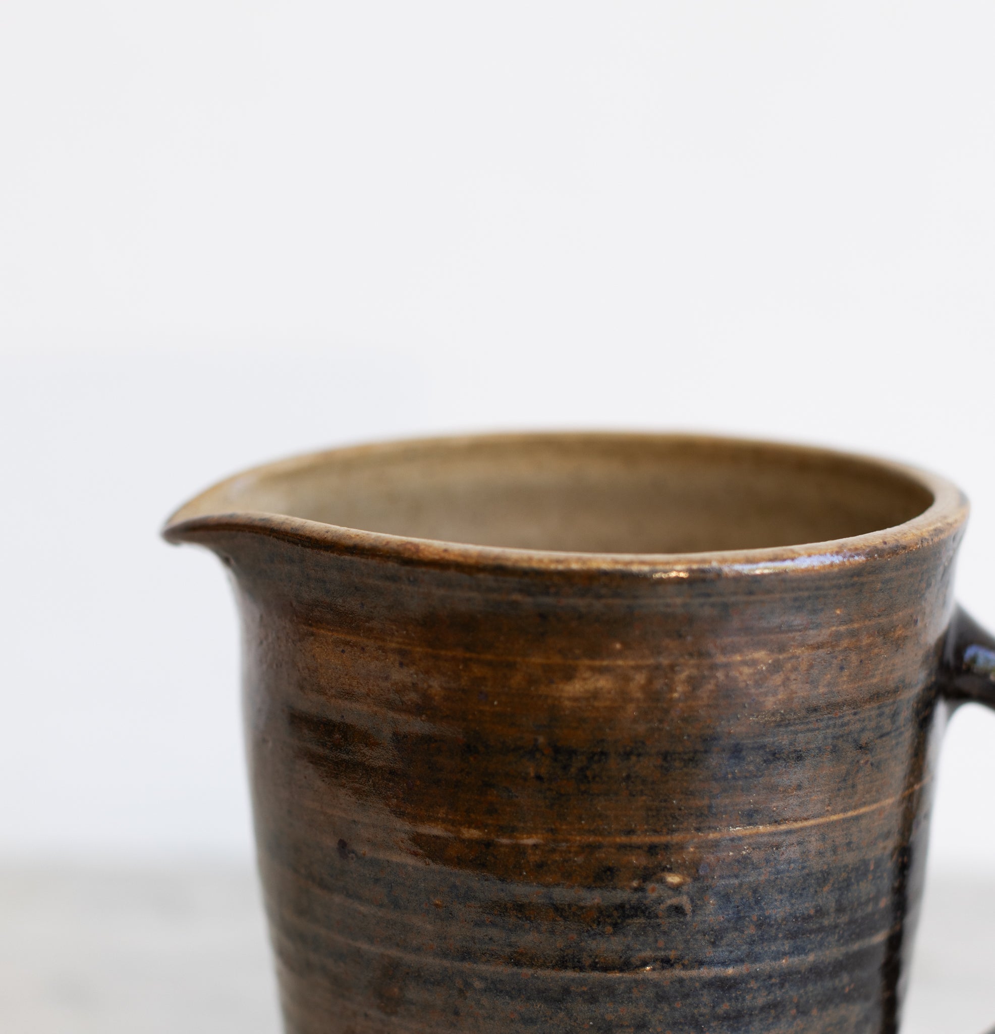 Fontgambault Abbey Stoneware Pitcher | Signed by Artist - elsie green - the french kitchen