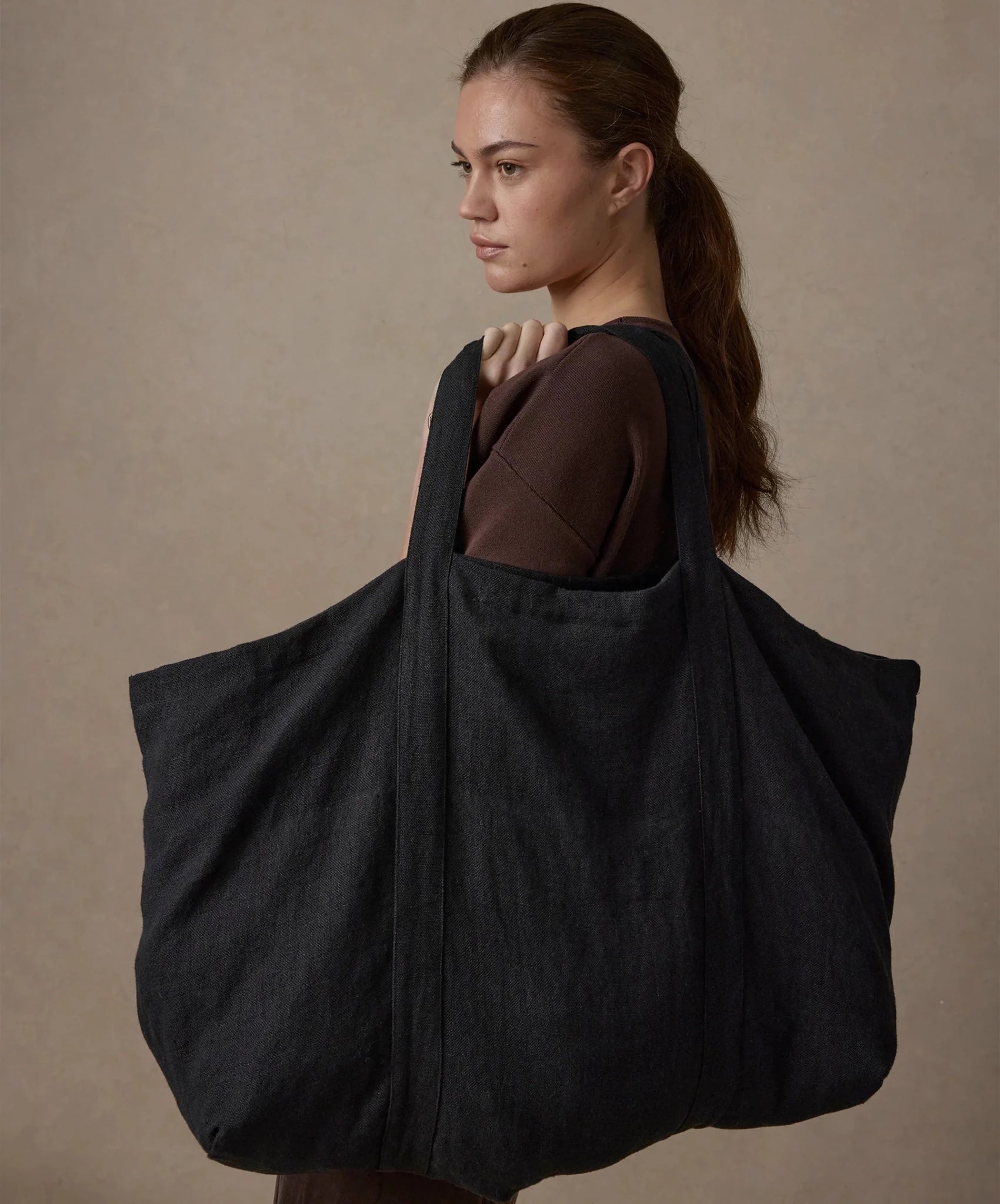 Frankie Linen Bag - elsie green - Textiles