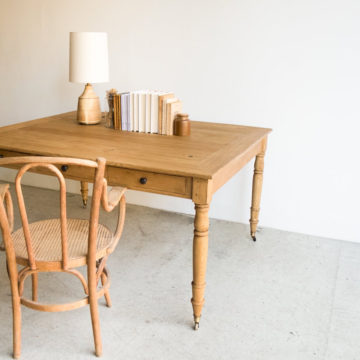 French Inspired Reclaimed Wood Partner's Desk - elsie green - reclaimed wood furniture