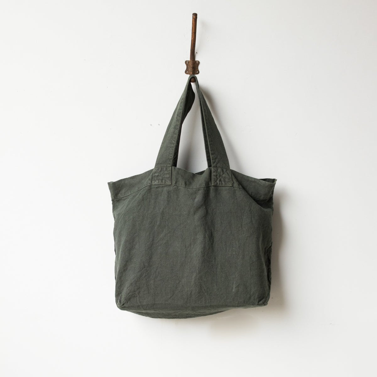French Linen Tote Bag - elsie green - textiles