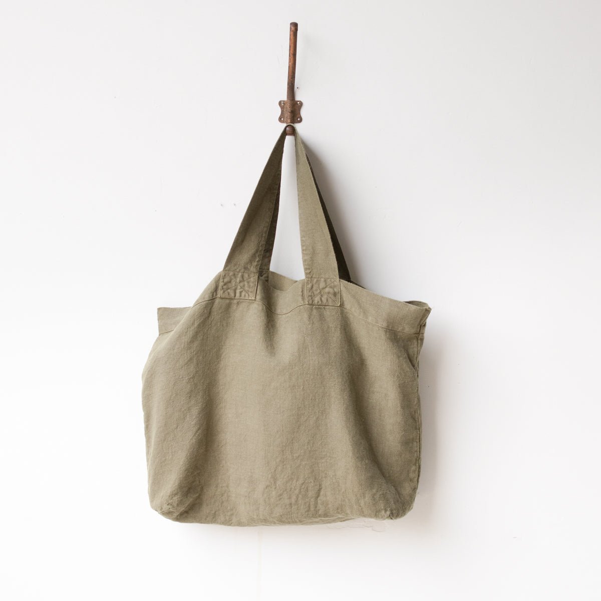 French Linen Tote Bag - elsie green - textiles