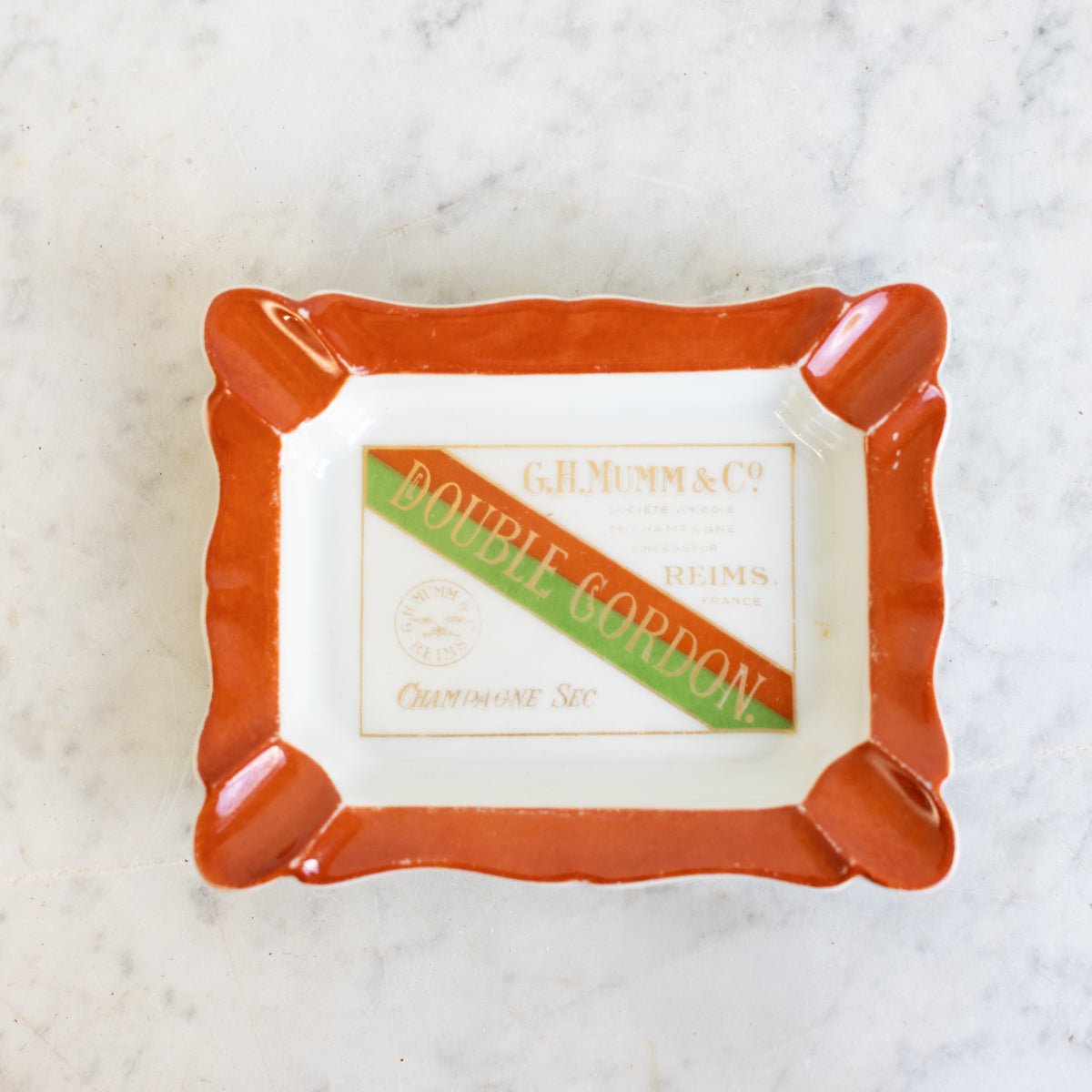 GH Mumm Porcelain Ashtray - elsie green - decor