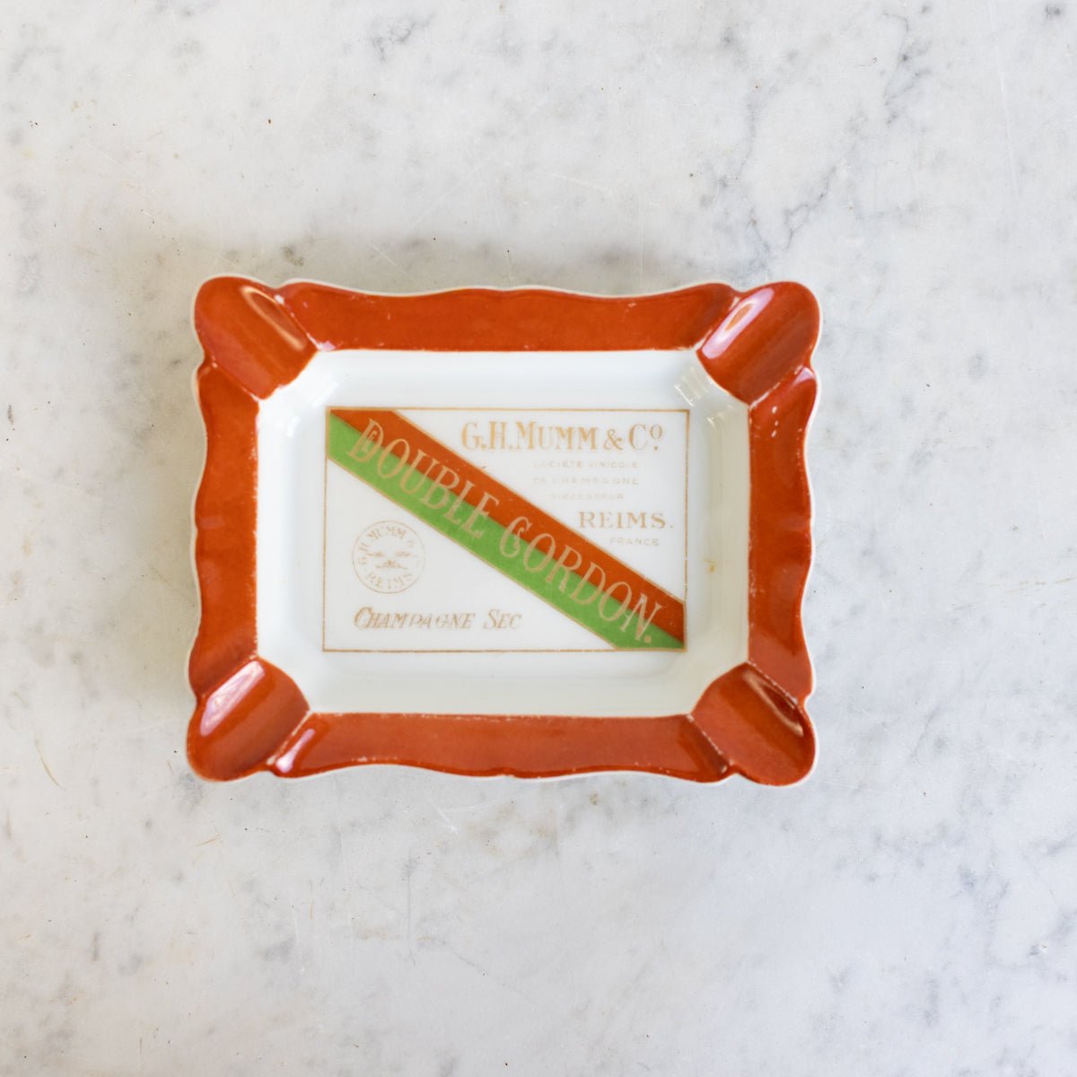 GH Mumm Porcelain Ashtray - elsie green - decor