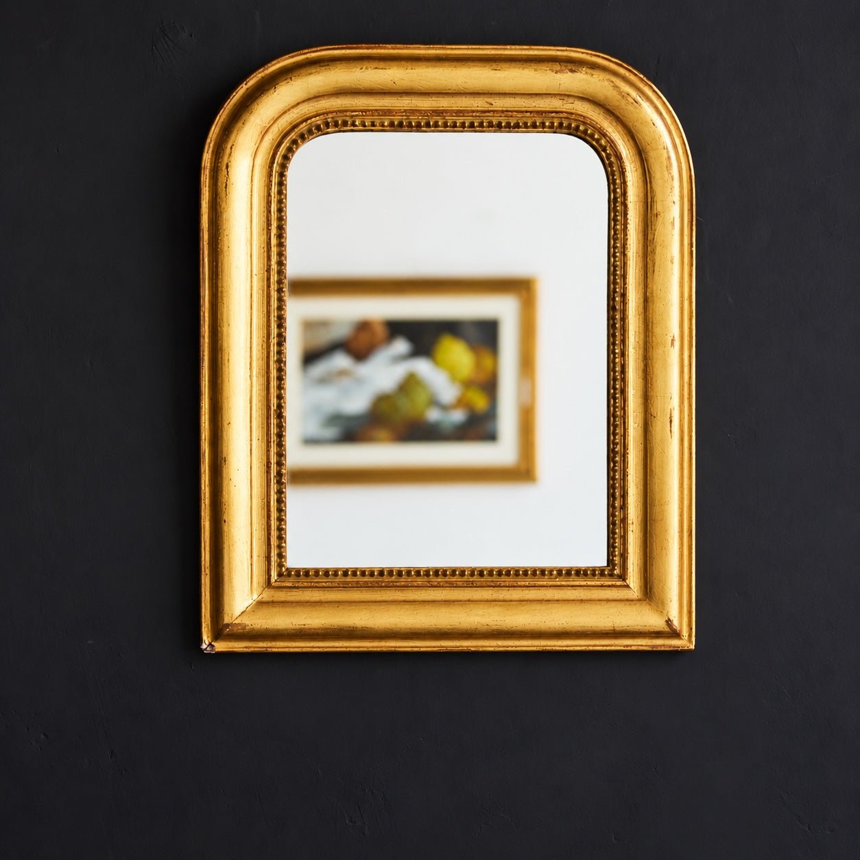 Gilded Louis Philippe Mirror | 15.25 x 19 - elsie green - decor