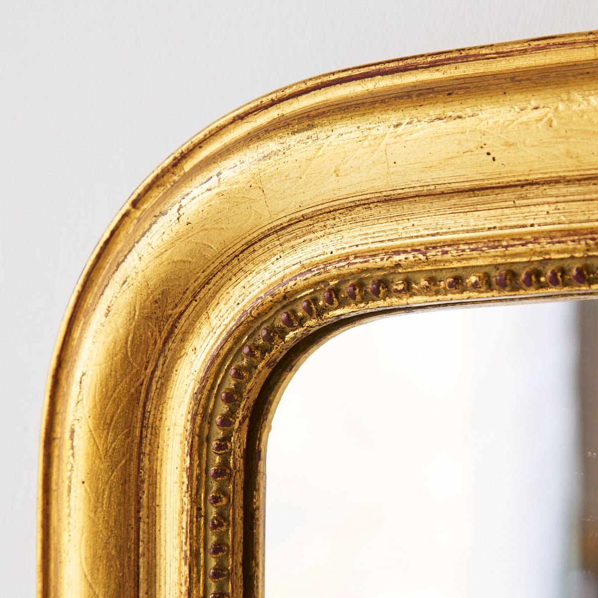 Gilded Louis Philippe Mirror | 15.25 x 19 - elsie green - decor