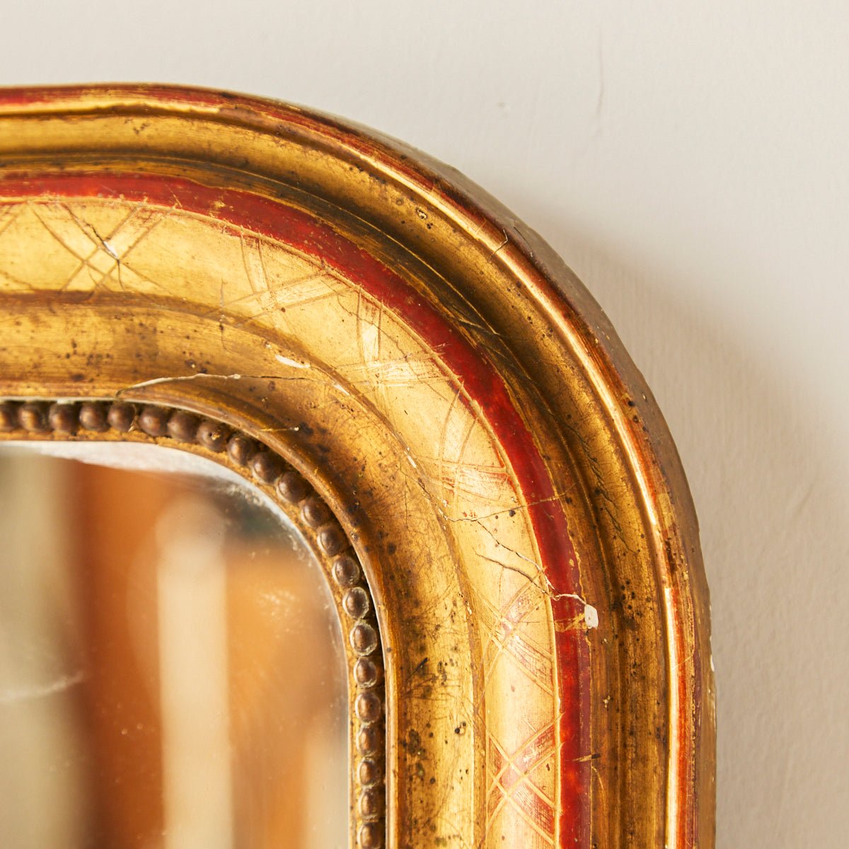Gilded Louis Philippe Mirror | 20.25 x 25 - elsie green - decor