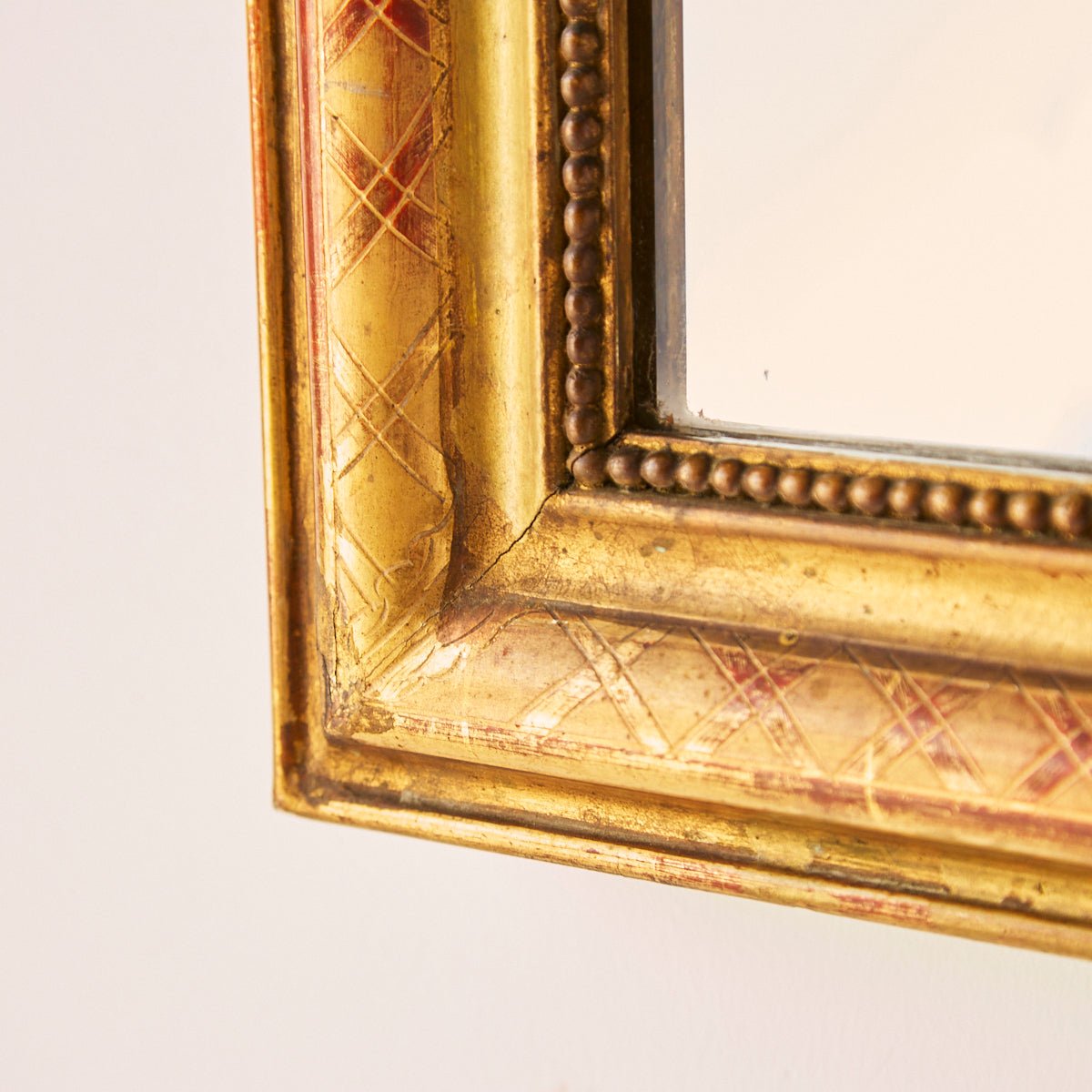 Gilded Louis Philippe Mirror | 20.25 x 25 - elsie green - decor