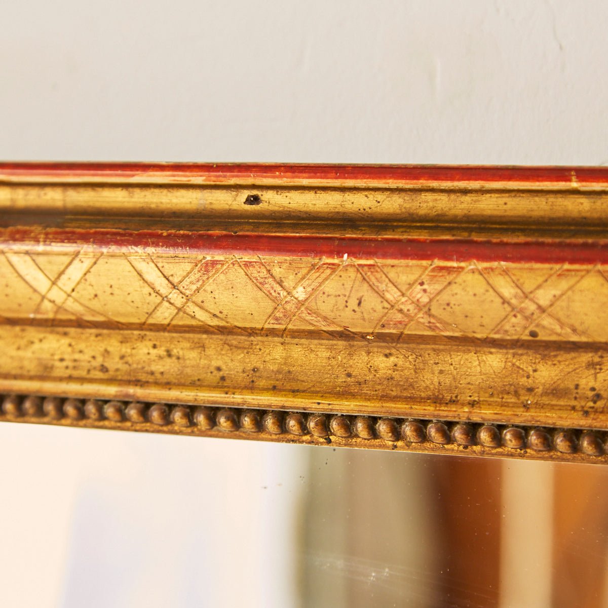 Gilded Louis Philippe Mirror | 20.25 x 25 - elsie green - decor
