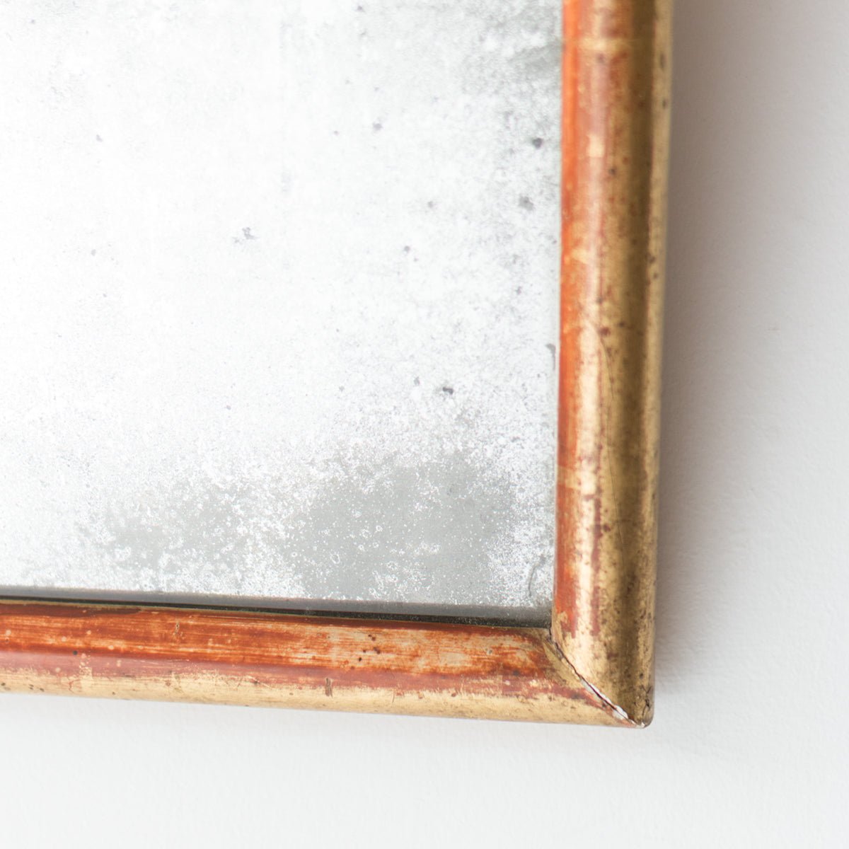 Gilded Mirror with Red Clay Bole - elsie green - decor